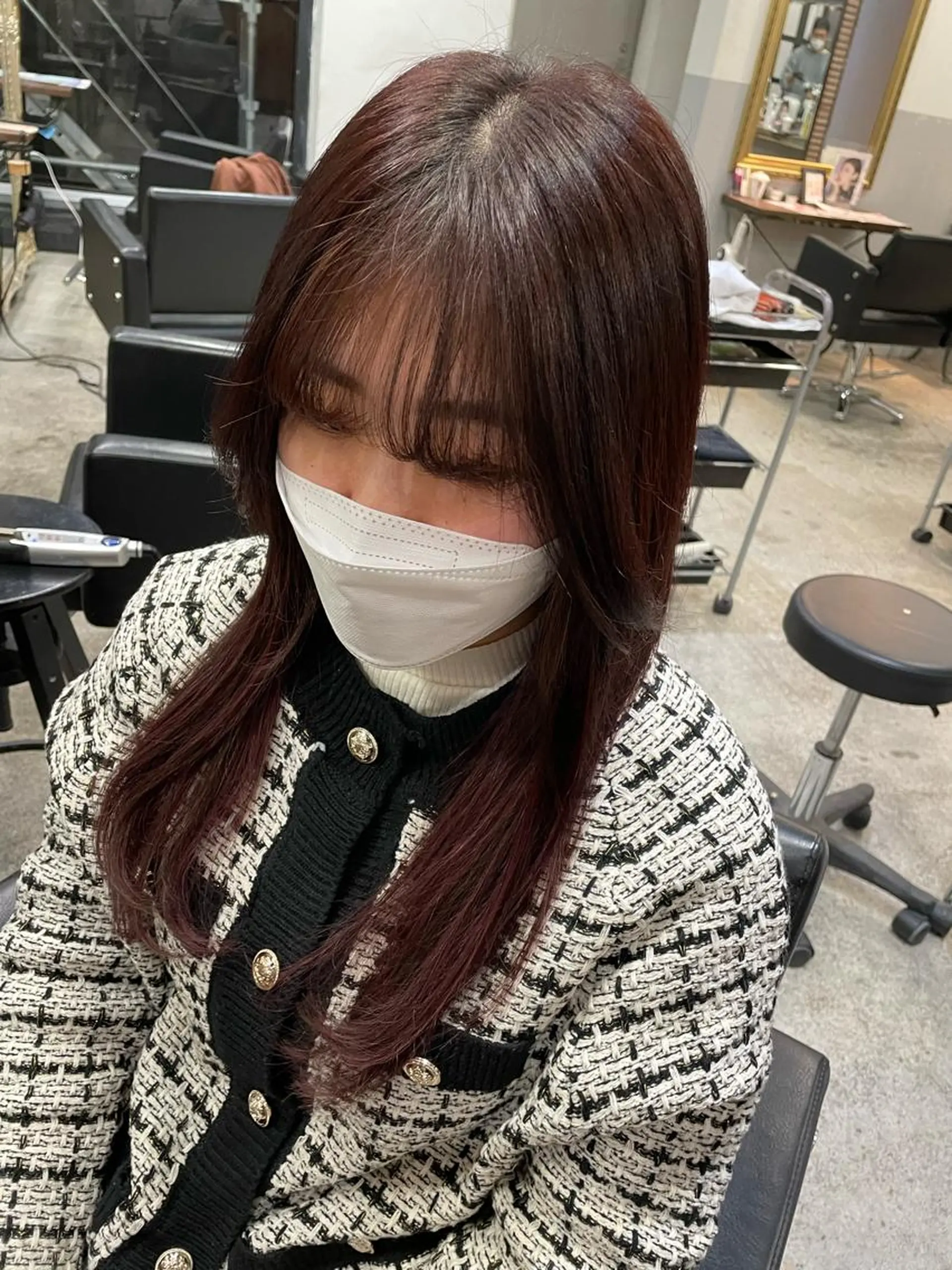 ロング 大内 志穂のヘアスタイル