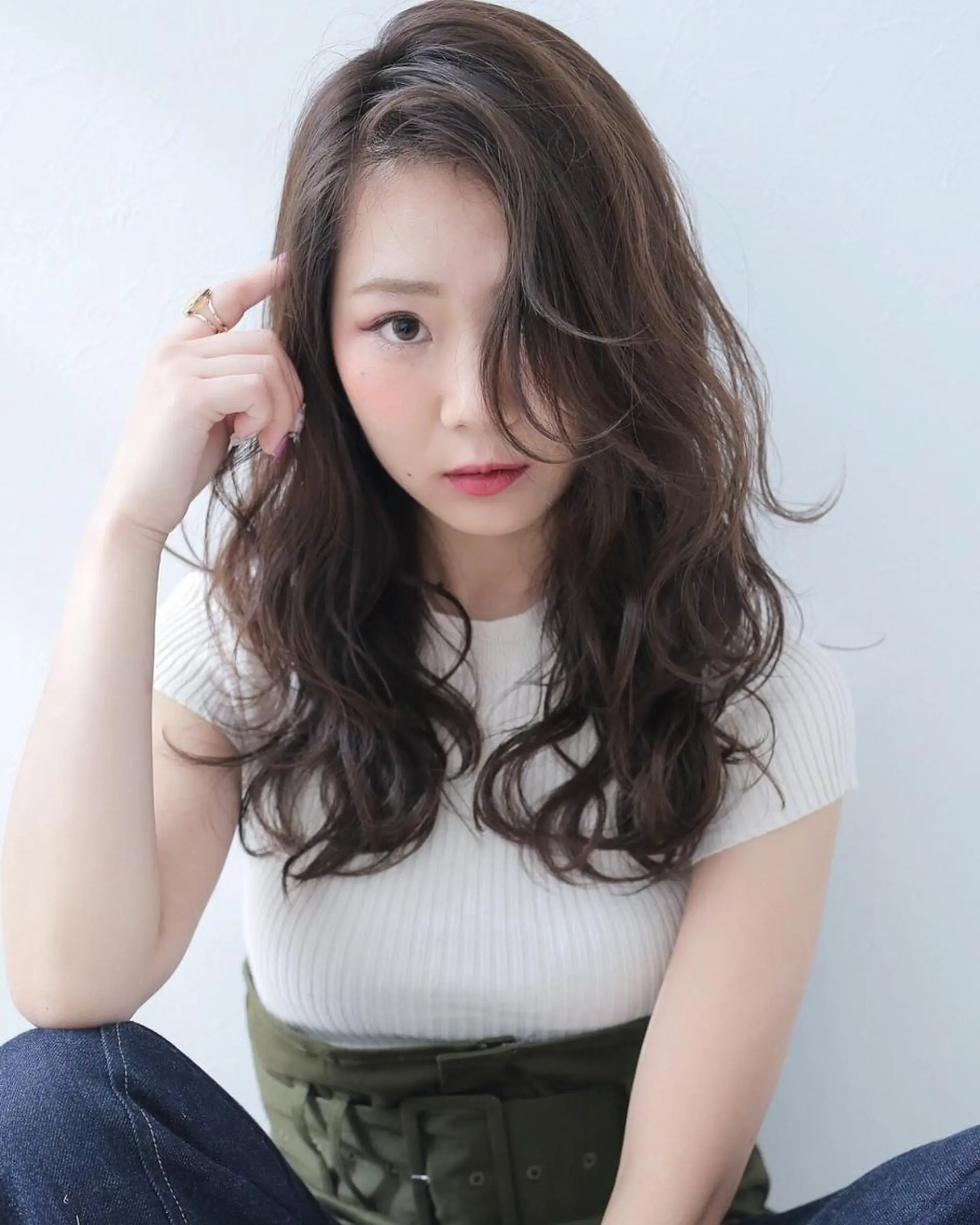 セミロング 指名支持率NO.1 スタイリストのヘアスタイル