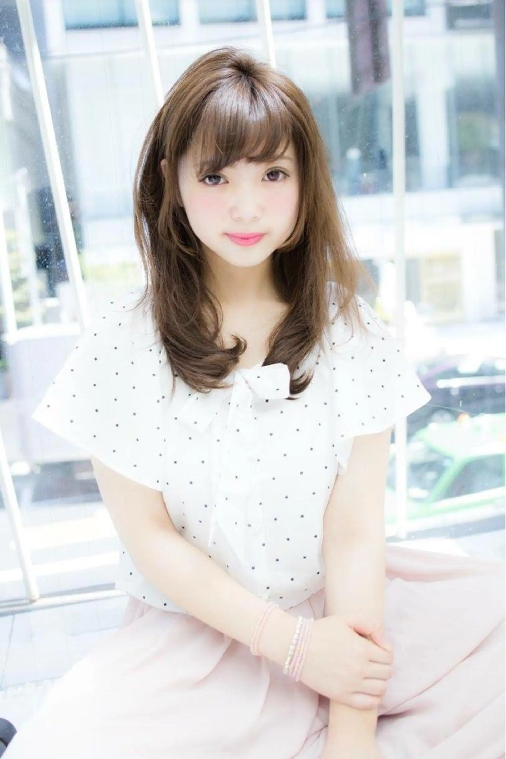 セミロング ロング カラー パーマ ヘアアレンジ STAR所属・内藤 達也のヘアスタイル