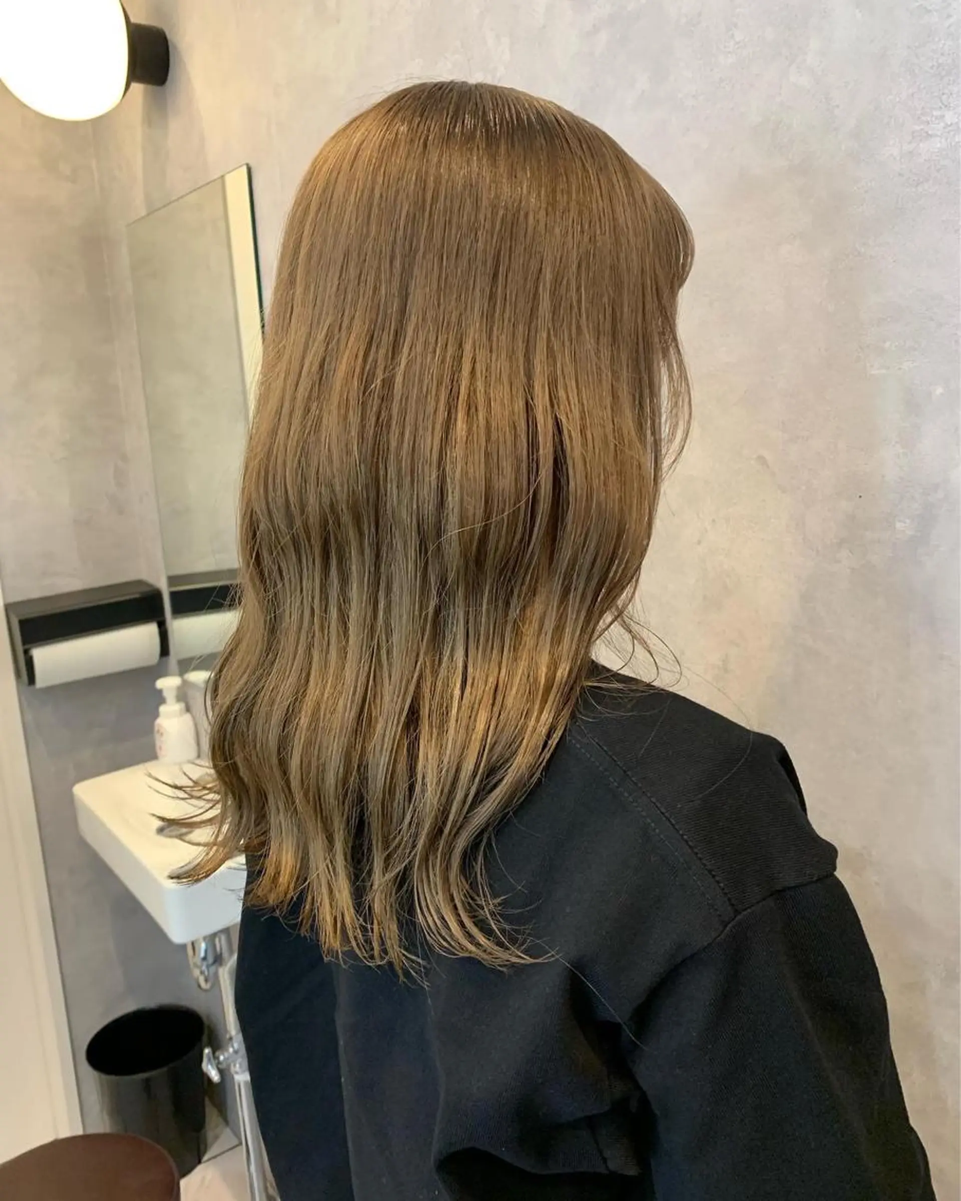 ロング ハイライト ヘアカラー トリートメント 透明感/ブリーチ縮毛 /髪質改善/星野純一のヘアスタイル