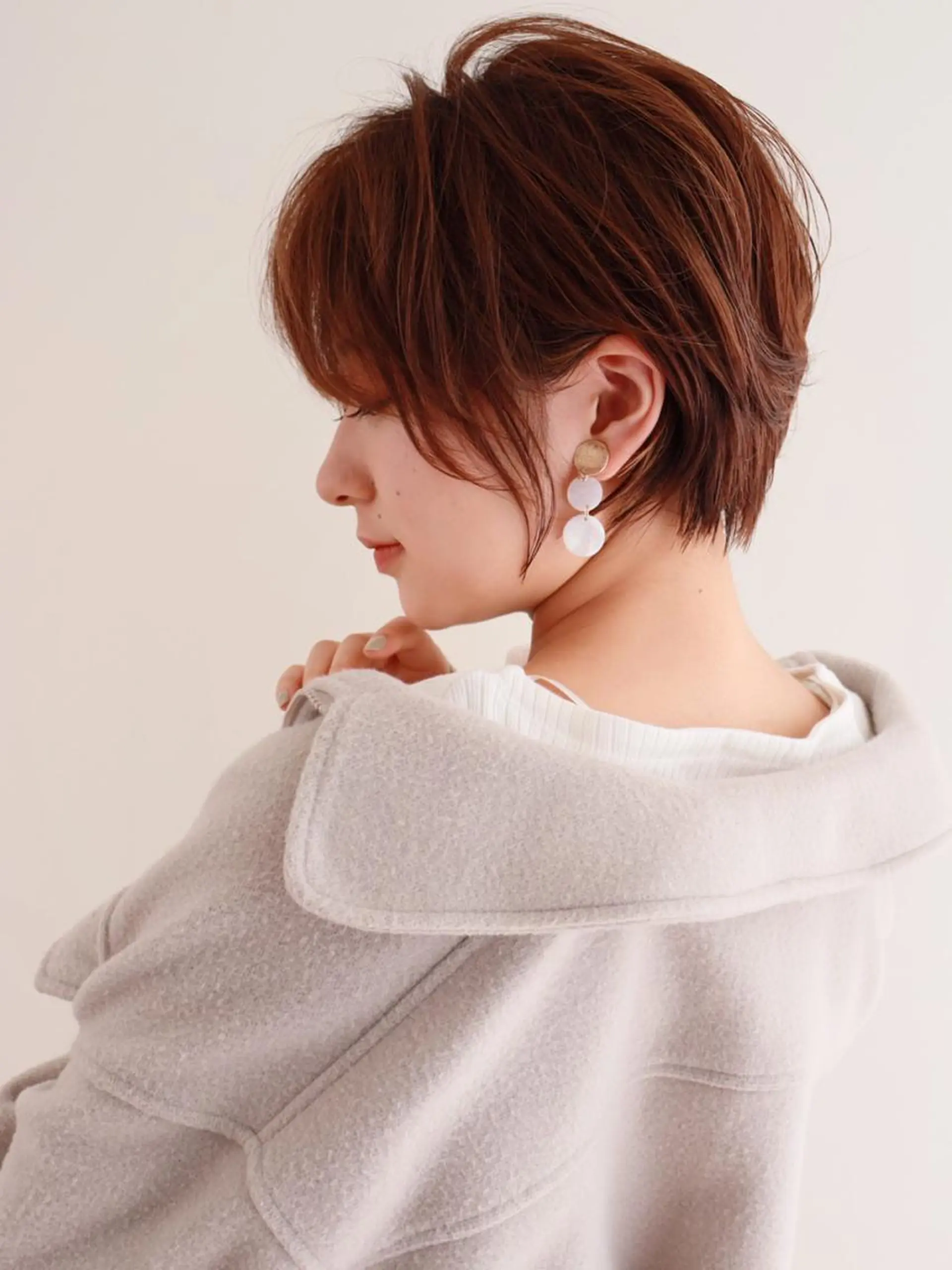 ショート カット ヘアカラー トリートメント 縮毛/ショート/ ボブ/レイヤー/小原のヘアスタイル