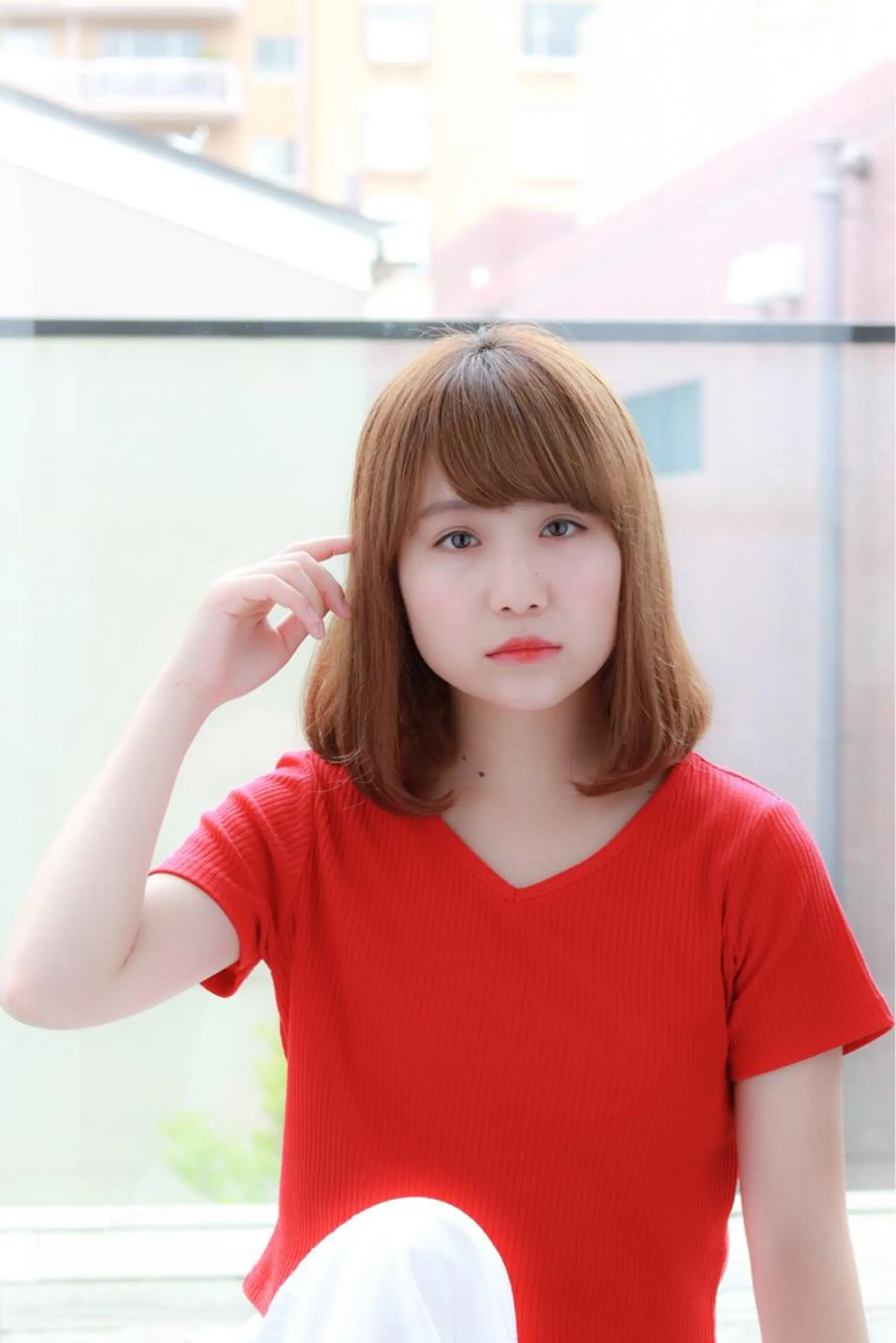 ミディアム カラー ベージュカラー ヌーディベージュ ボブ PRIDE ROCK HAIR所属・今井 三智也のヘアスタイル