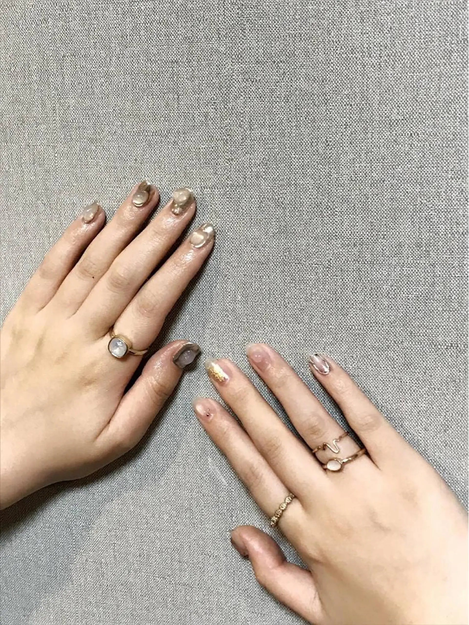 ネイル アートネイル クリアネイル ミラーネイル milly nail （予約担当)のネイルデザイン