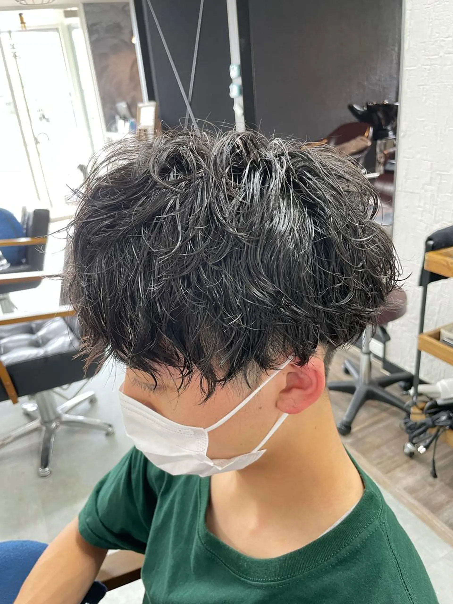 ショート カット パーマ 須佐 勝也のヘアスタイル