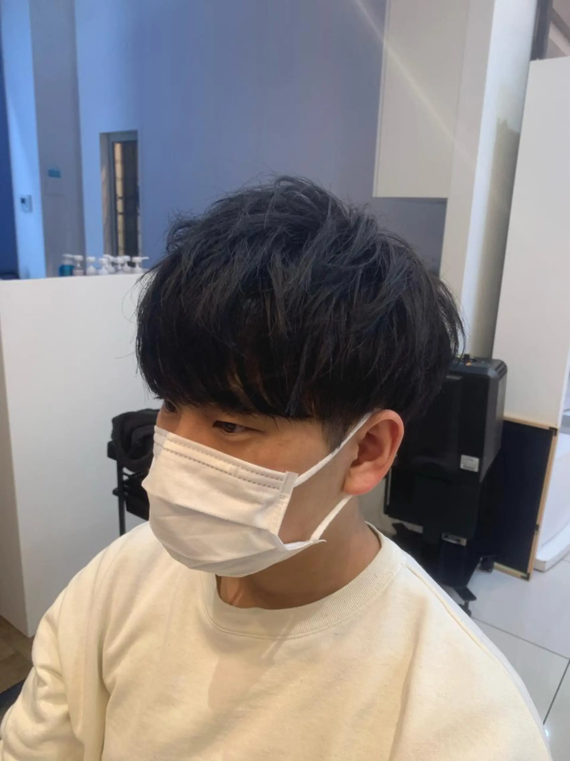 ミディアム カット 透明感カラー/ くびれヘア/館岡俊平のヘアスタイル