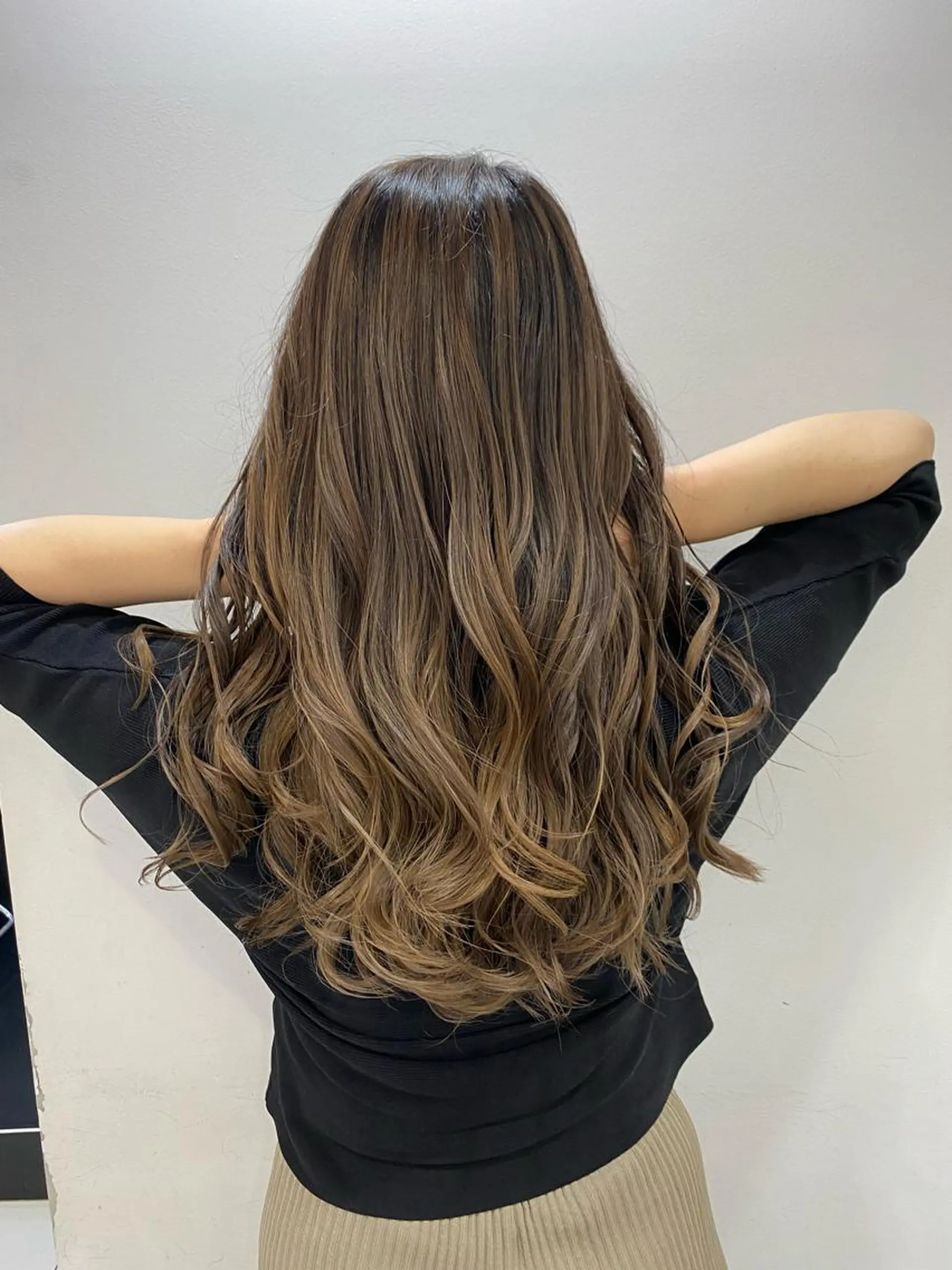 ロング カラー opus 店長大和 レイヤー/赤み消しのヘアスタイル