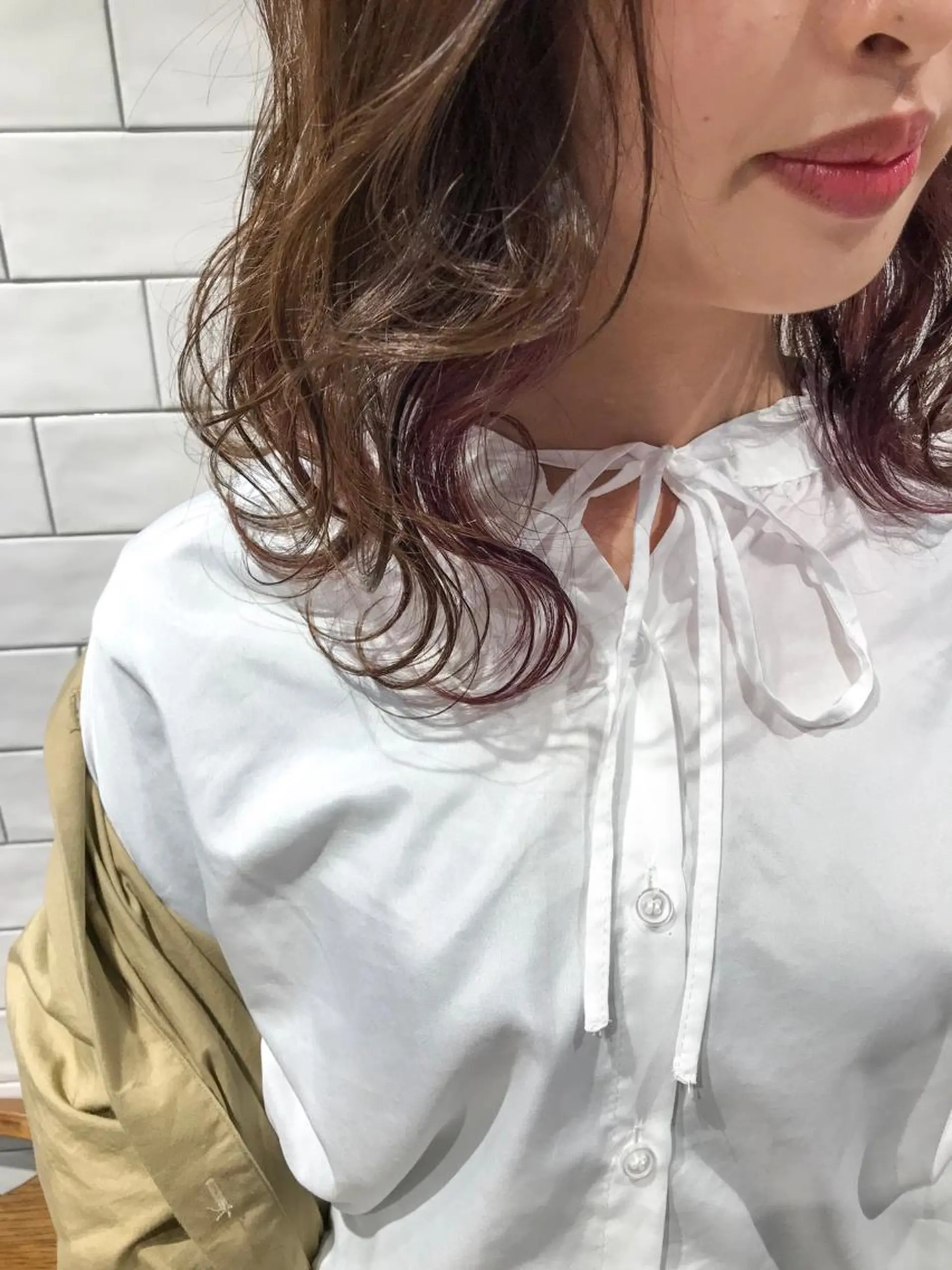 ミディアム カラー 原山 直人のヘアスタイル