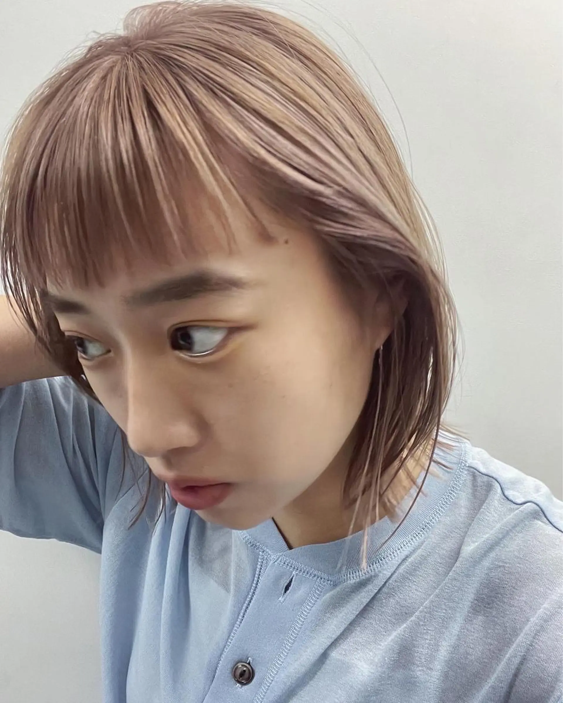 ミディアム カラー ヘアカラー トリートメント 佐伯 和佳のヘアスタイル