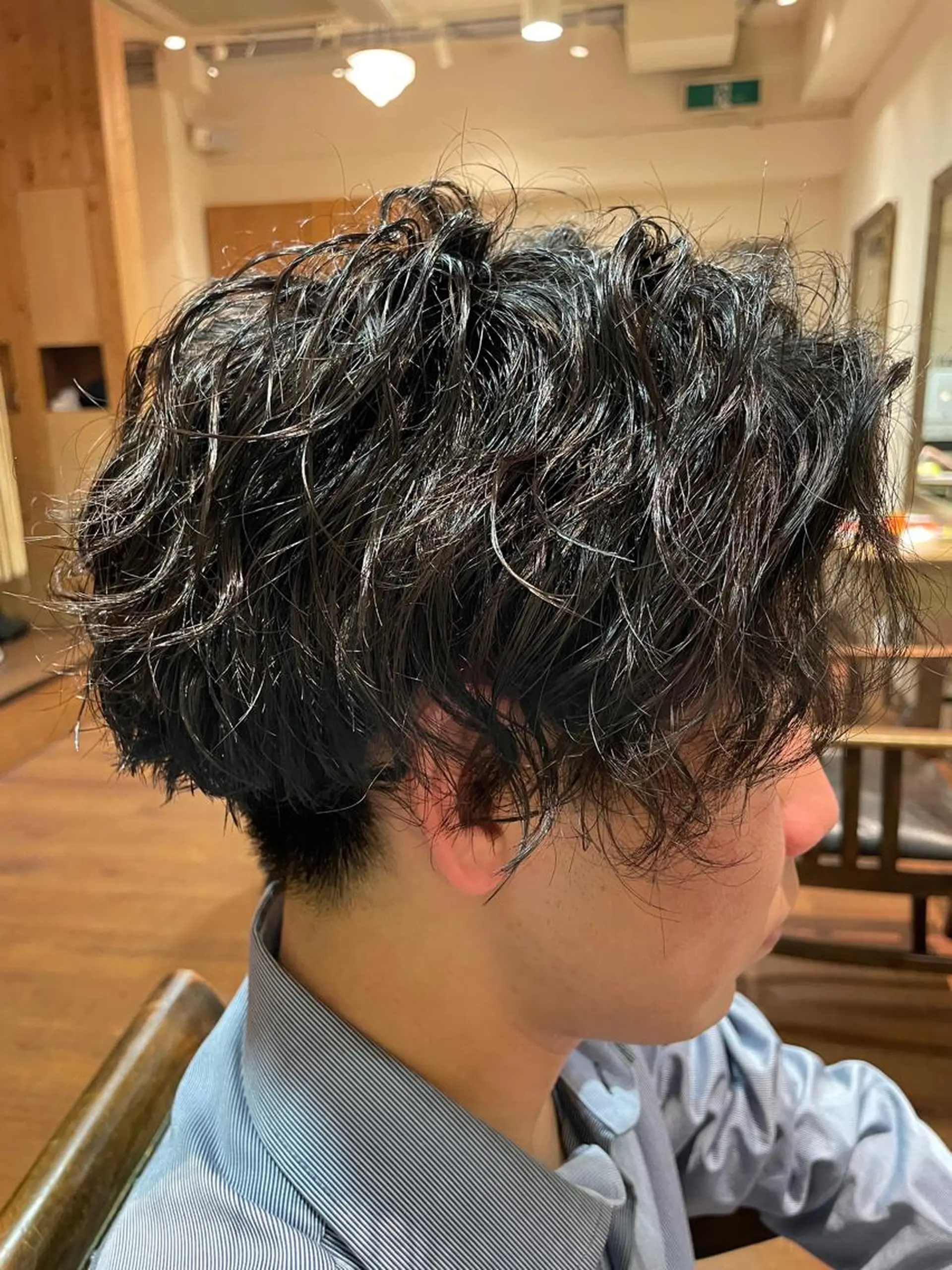 ショート パーマ メンズ 🌙１９時以降通える メンズ専門　コーダイのヘアスタイル