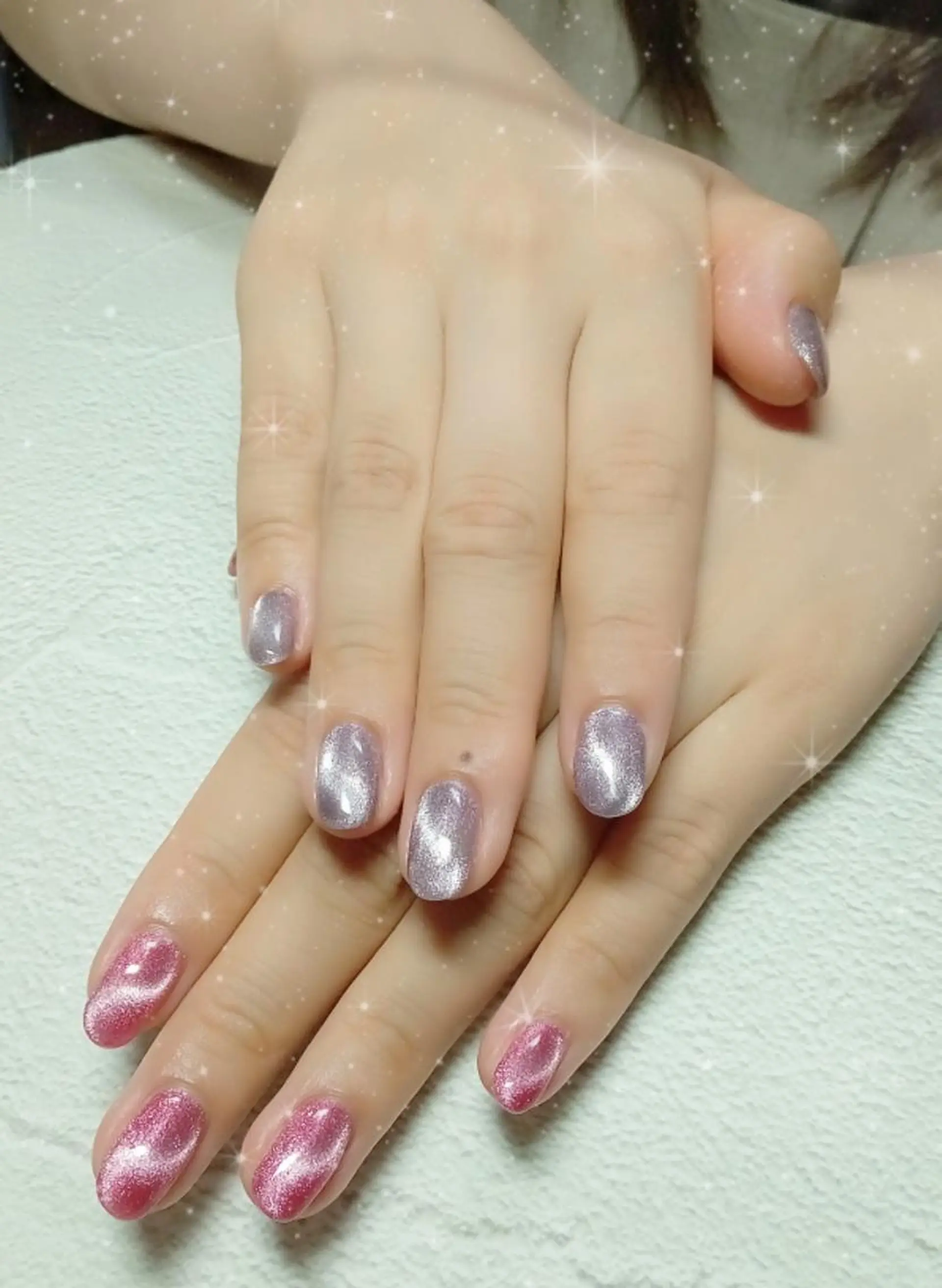 ネイル フットネイル フレンチネイル ガラスフレンチ キラキラネイル 韓国ネイル ハンドネイル flure de neige yukiのネイルデザイン