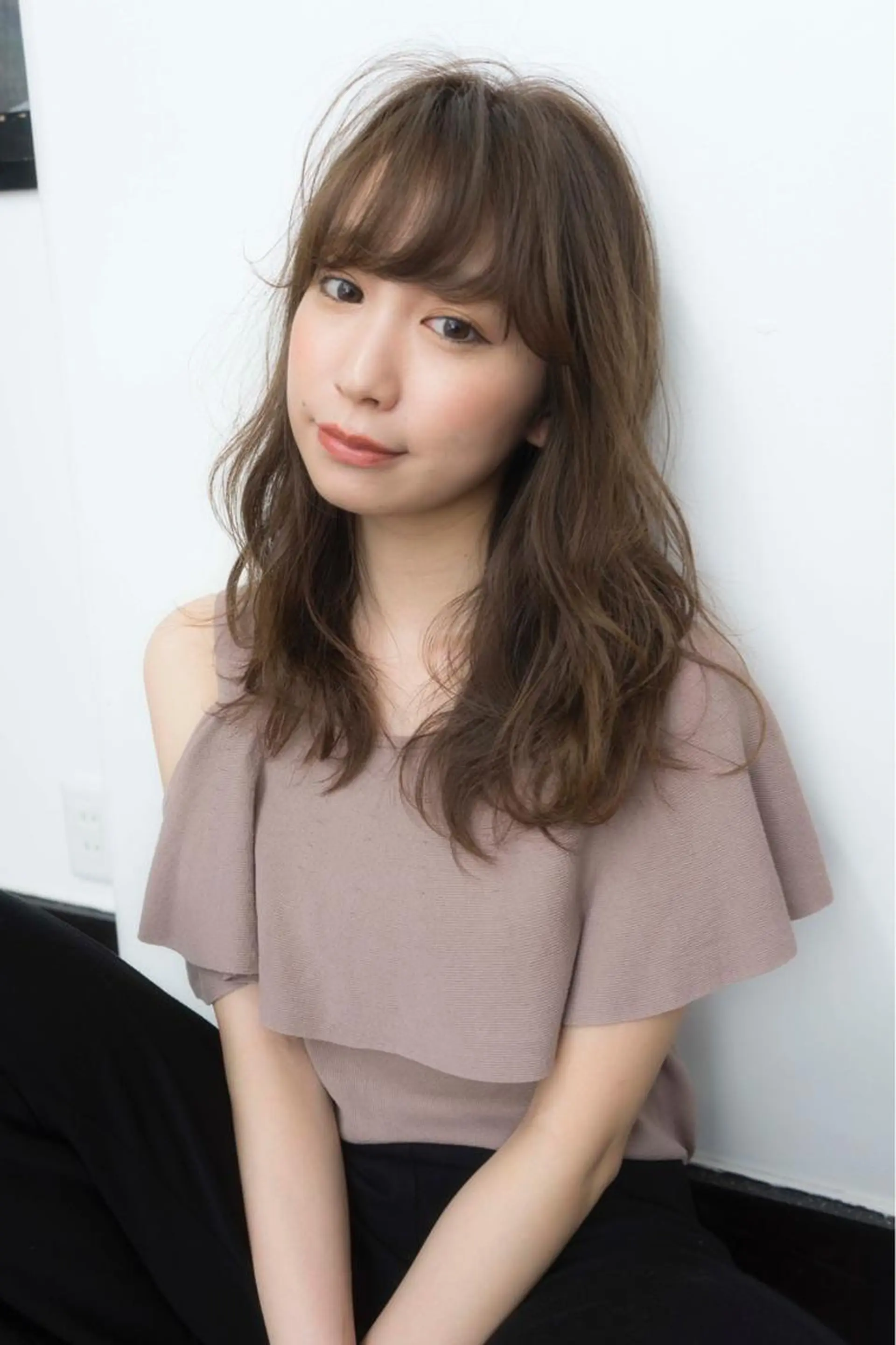セミロング 田中 あやなのヘアスタイル