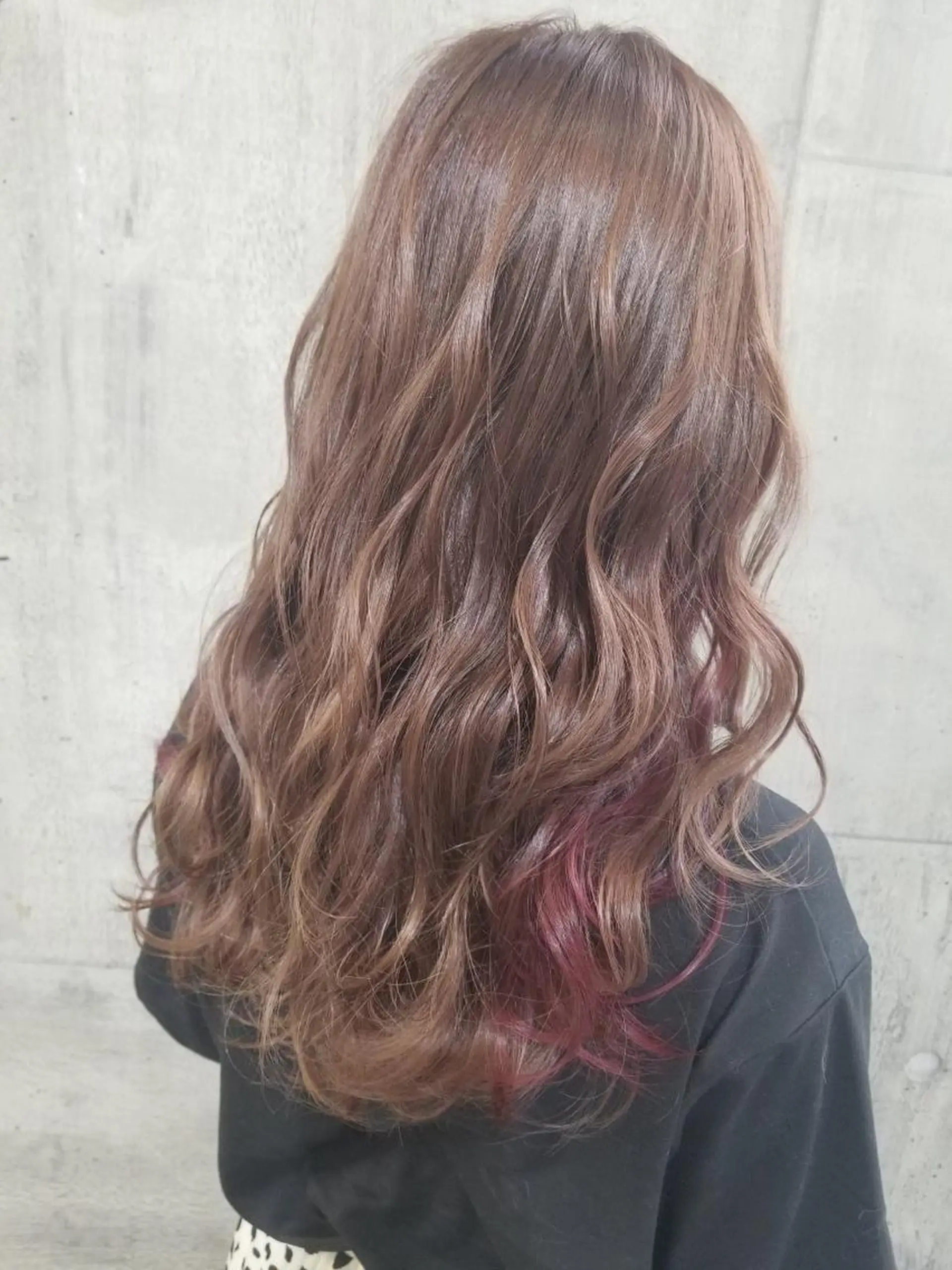 ロング カラー 前田 桃花のヘアスタイル