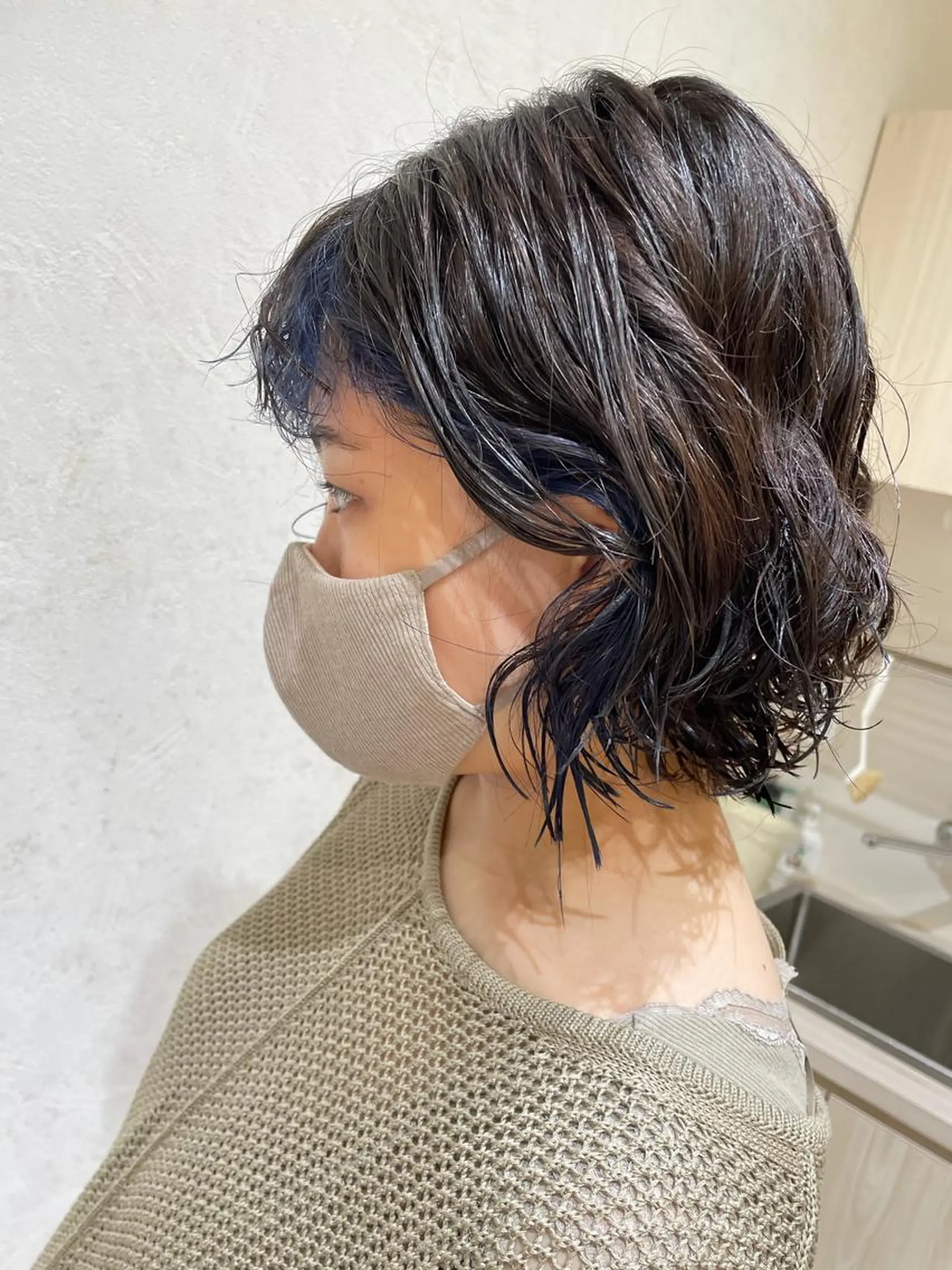 ミディアム カラー パーマ 🩵ANELA東口 齋藤琴音💚のマツエク・マツパデザイン