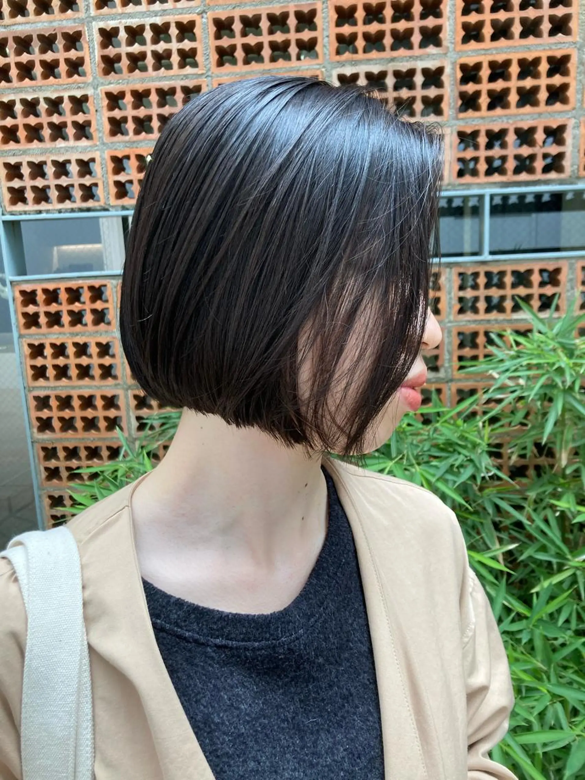 ショート カット ロングパーマ木村 ボブパーマのヘアスタイル