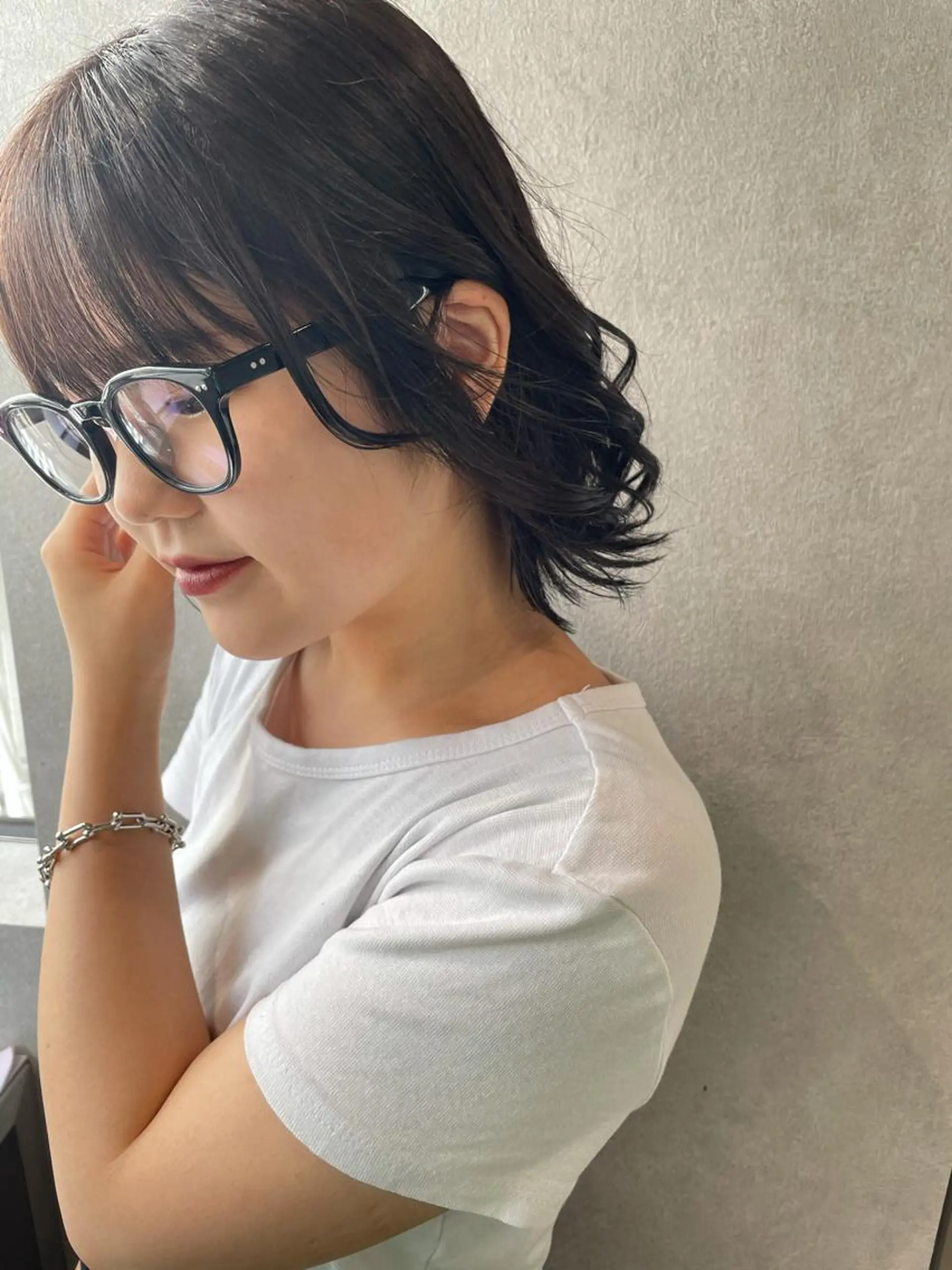 ミディアム カラー ヘアカラー ナチュラル透明感🌱 小山美樹子のヘアスタイル