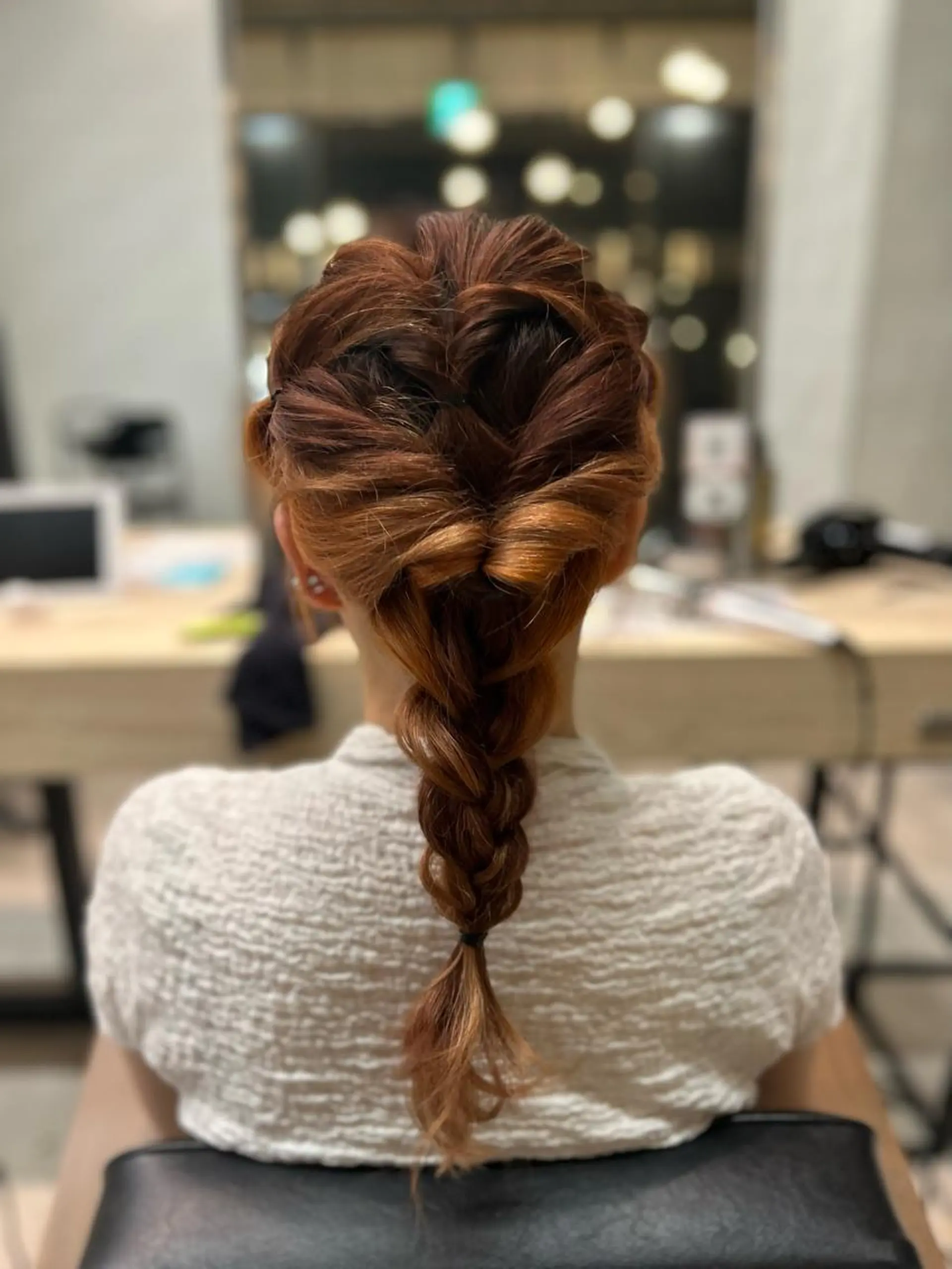 ヘアアレンジ rio￤ブラウン￤暗 髪￤縮毛矯正🌙のヘアスタイル