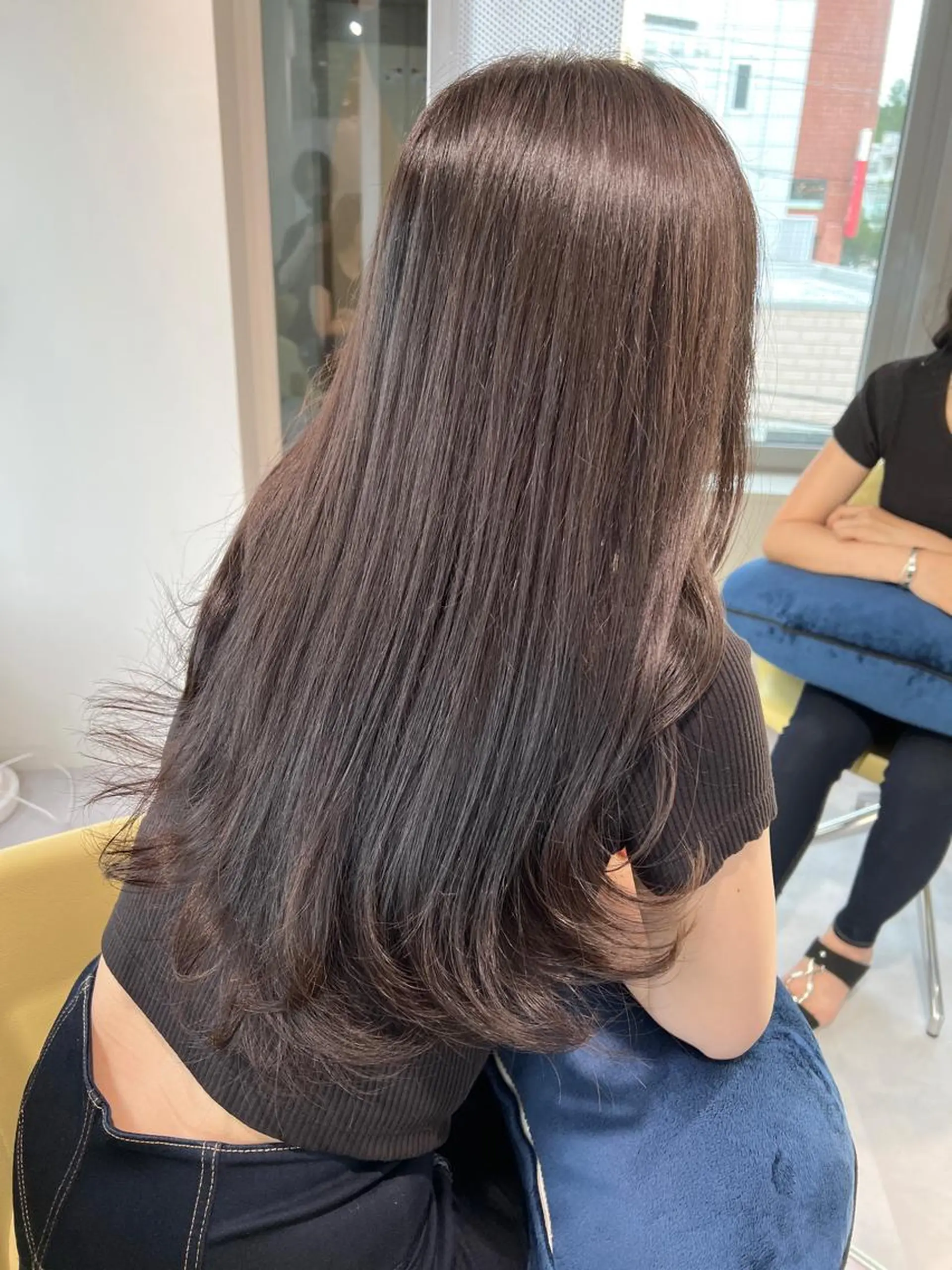 ロング カット ヘアカラー トリートメント 安井 貞好のヘアスタイル