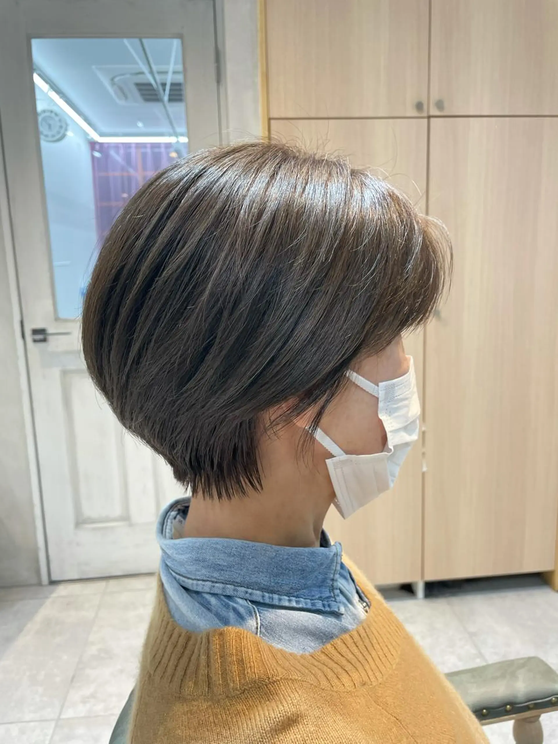 ショート カラー 透明感カラー ハイライトカラー ハイライト 若林 良のヘアスタイル