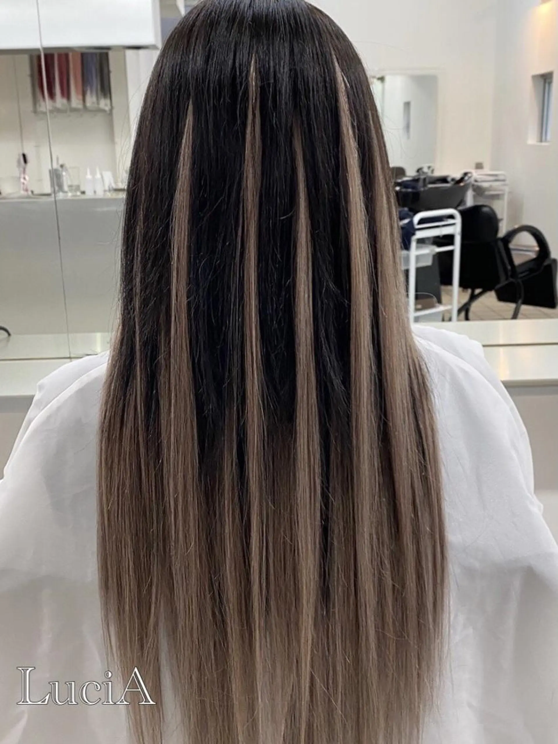 ロング ヘアアレンジ カラー エクステ トリートメント LuciA/エクステ カラーのヘアスタイル