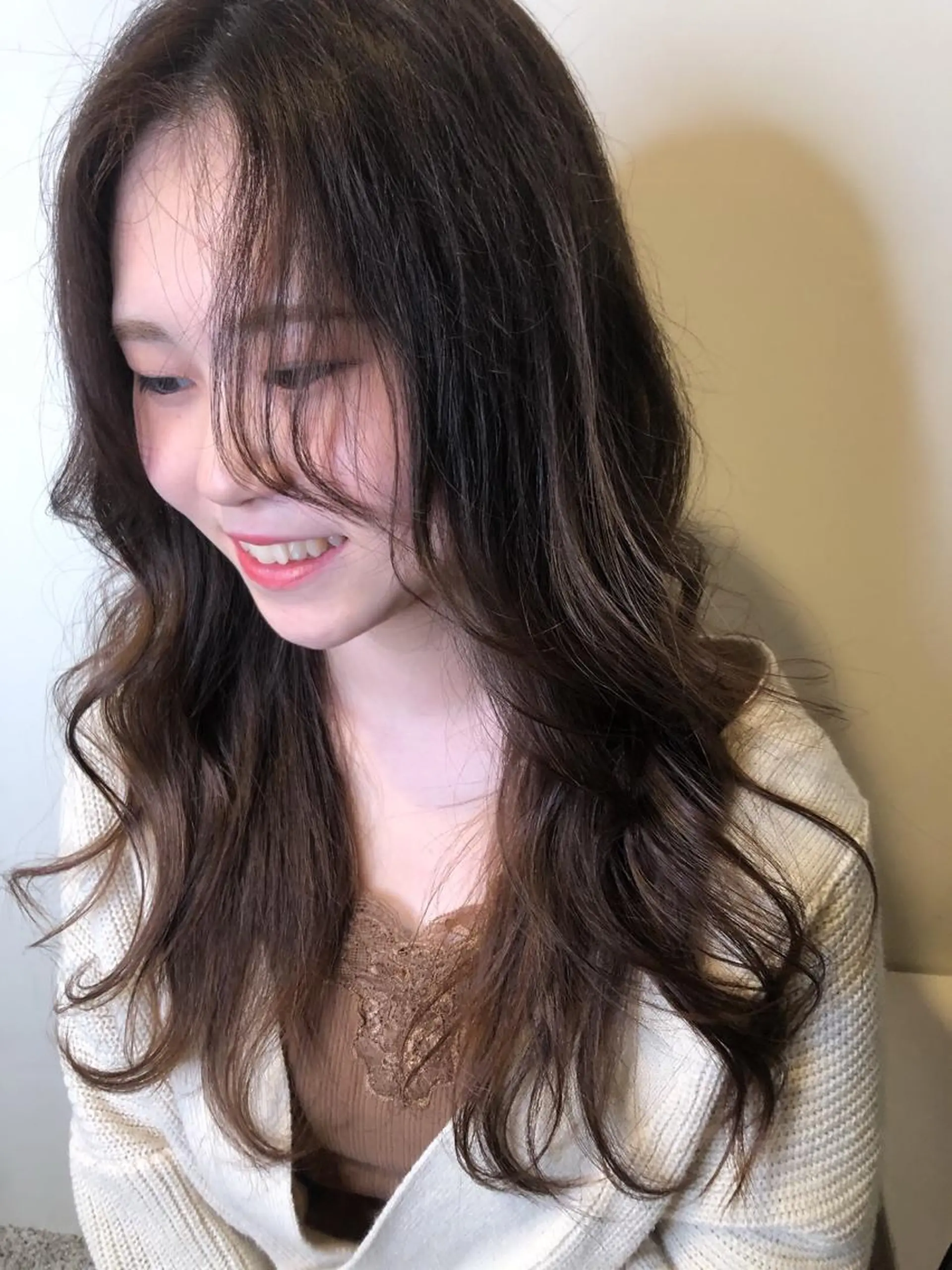 ロング カラー ヘアアレンジ ヨシンモリ パーマ 永井 亜実のヘアスタイル