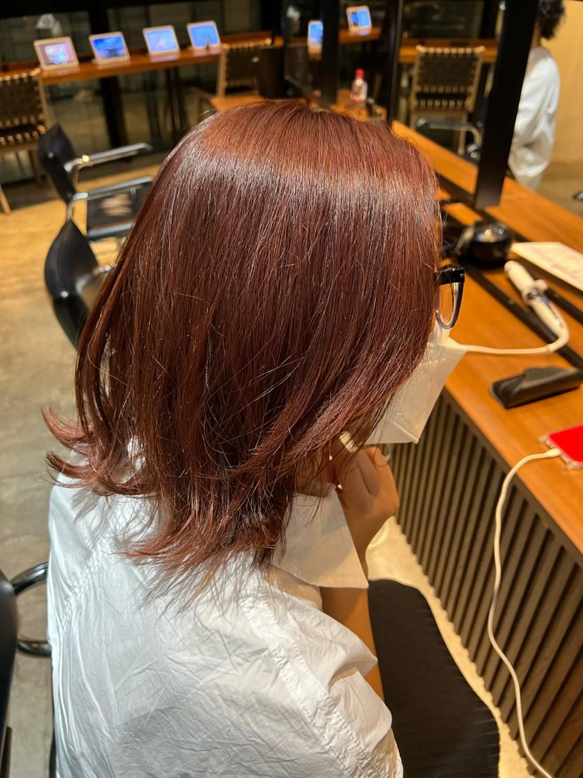 ミディアム カラー 韓国レイヤー🇰🇷 韓国研修◎渋谷カイトのヘアスタイル