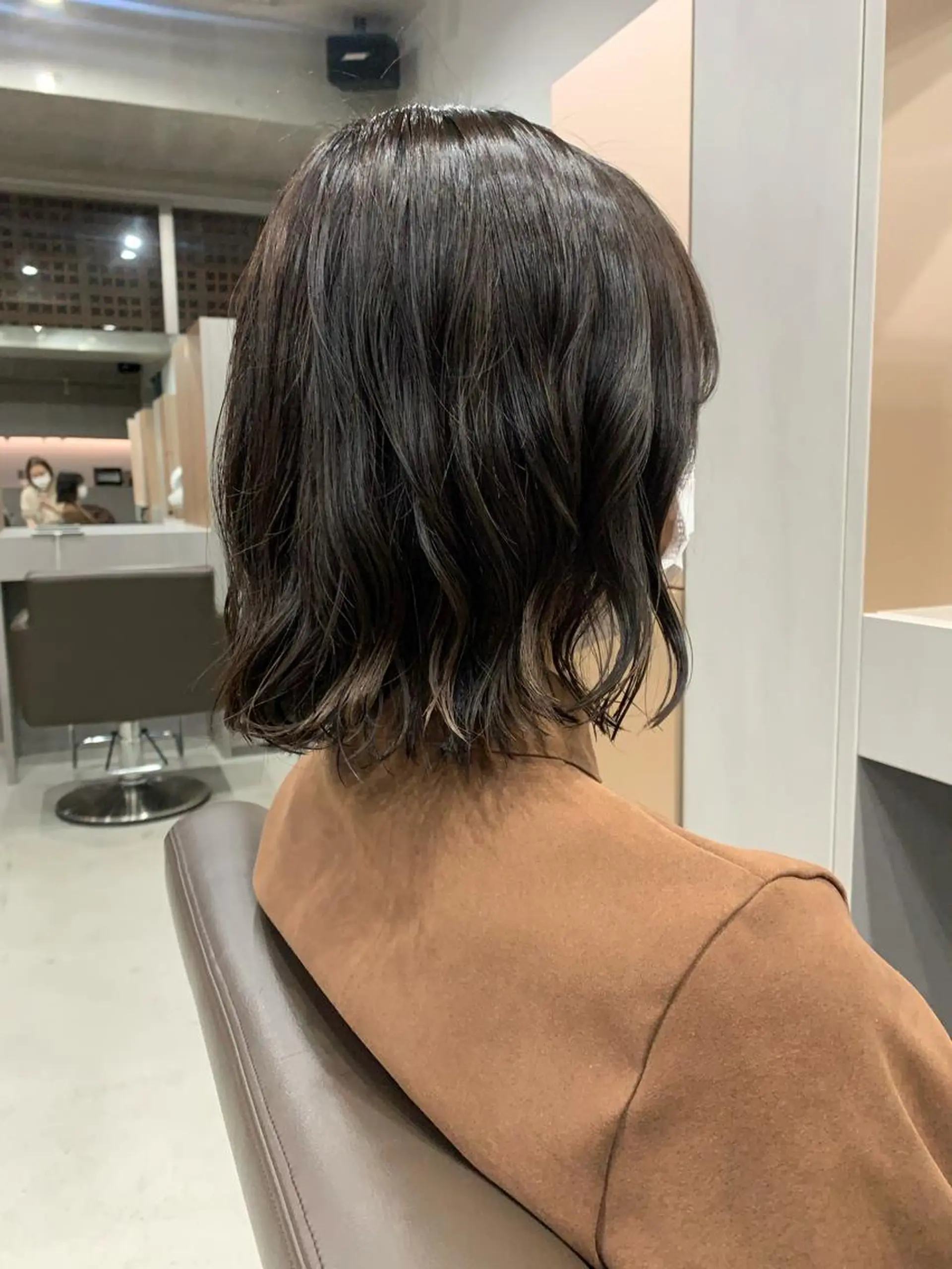 ミディアム パーマ ボブパーマコテ巻き風 パーマNo1深江秀平のヘアスタイル