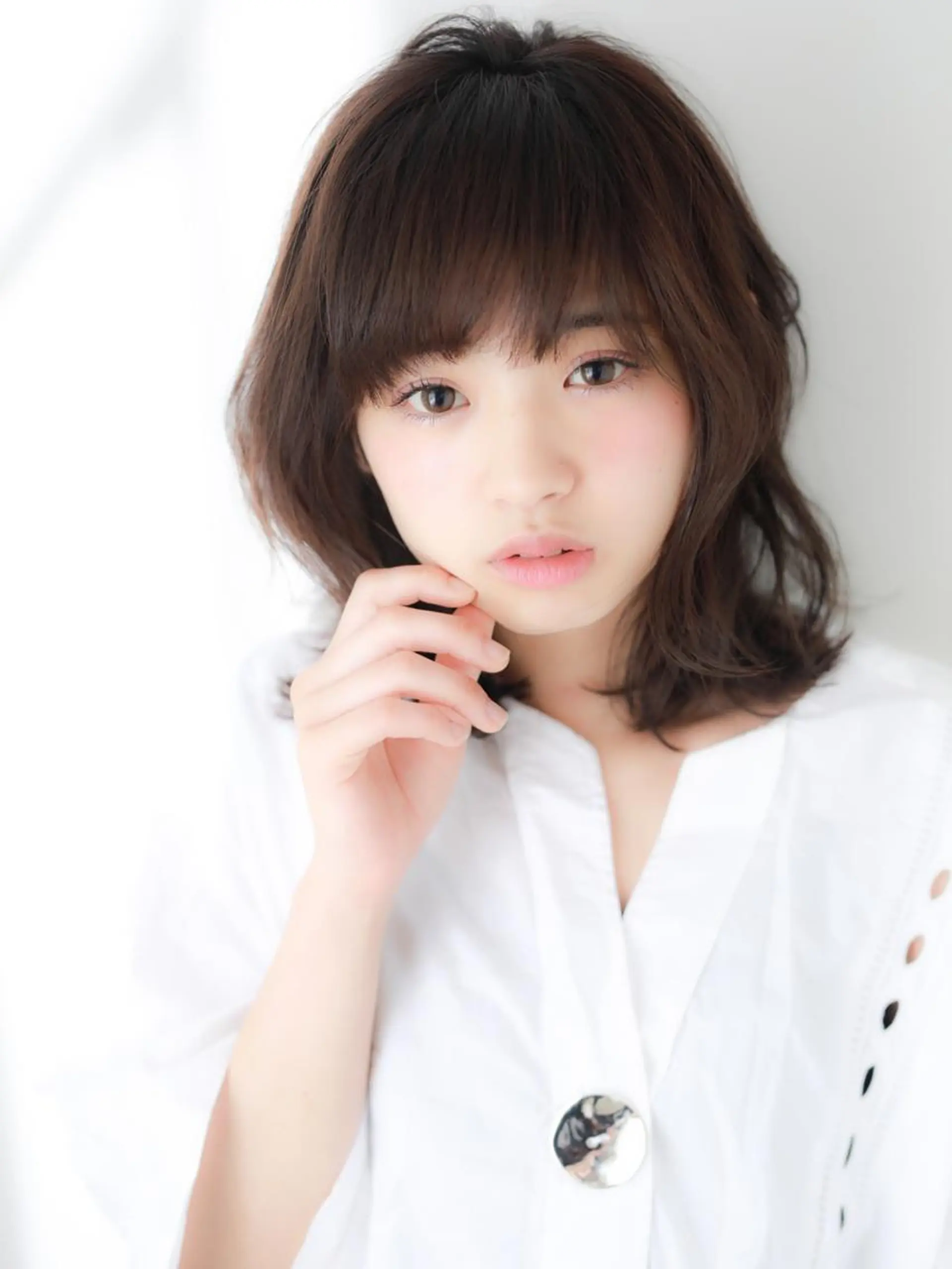 ミディアム カラー パーマ 山下 直人のヘアスタイル