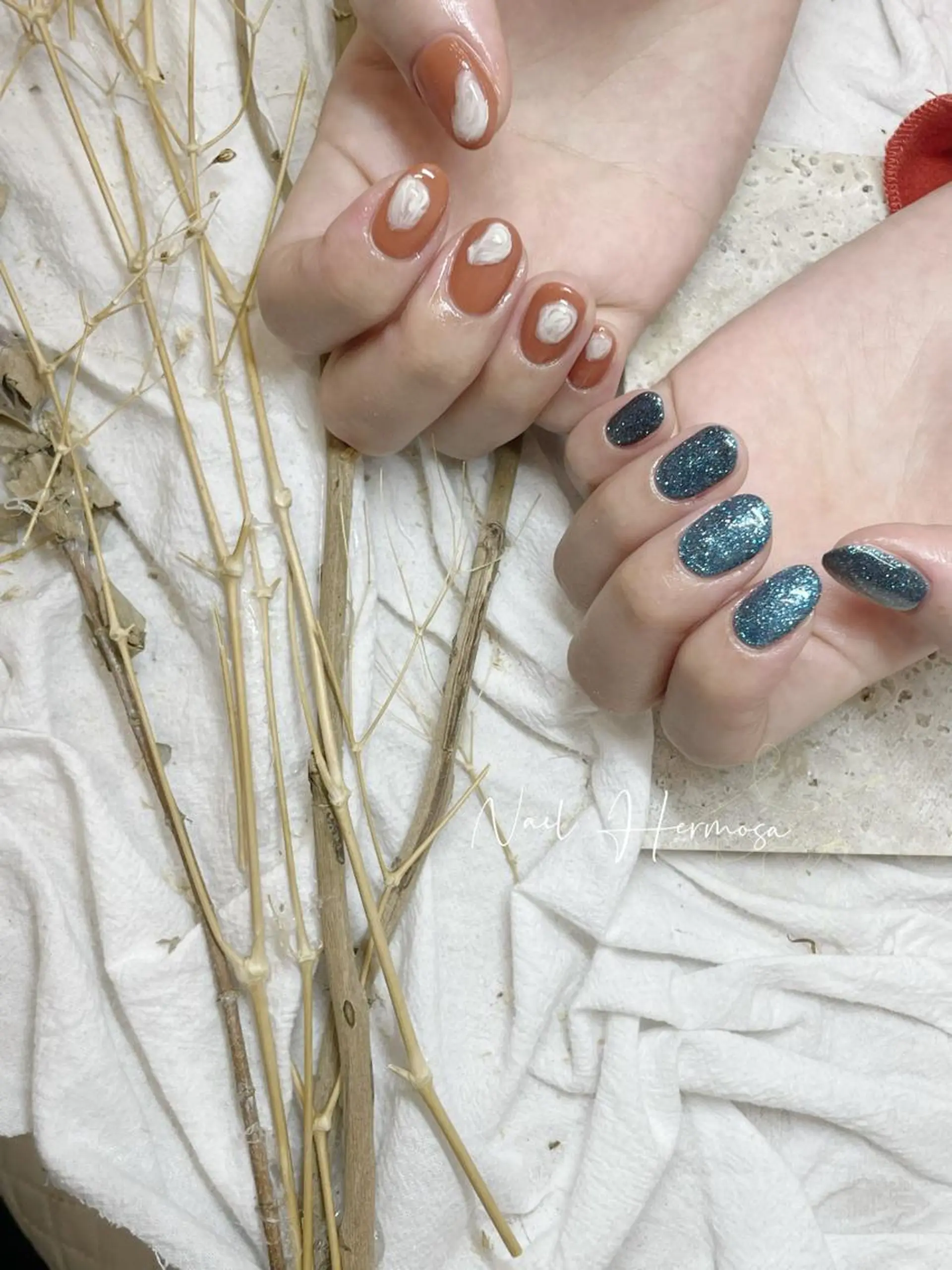 ネイル 長さ出し フラッシュネイル フットネイル ジェルネイル マグネットネイル ハンドネイル ネイル エルモサのネイルデザイン