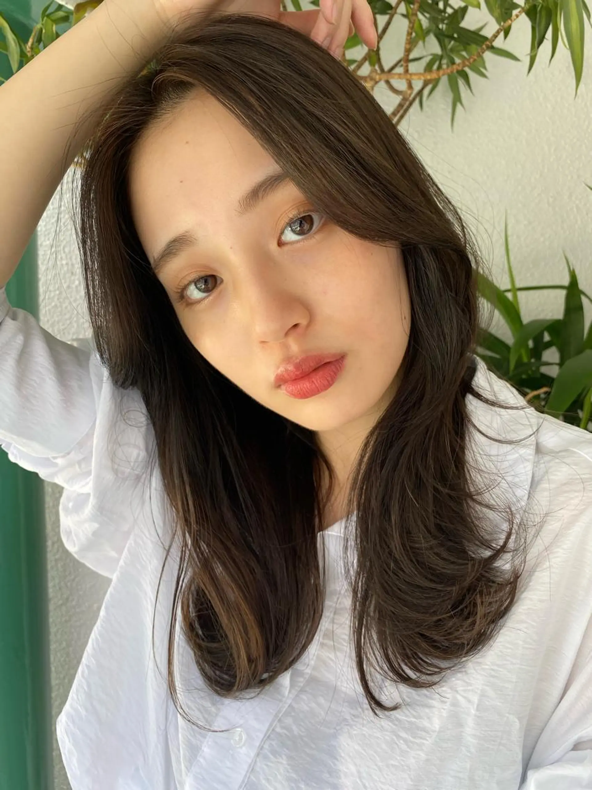 ロング カラー カット ヘアカラー トリートメント ✨大人韓国レイヤー ✨吉原 潤✨のヘアスタイル