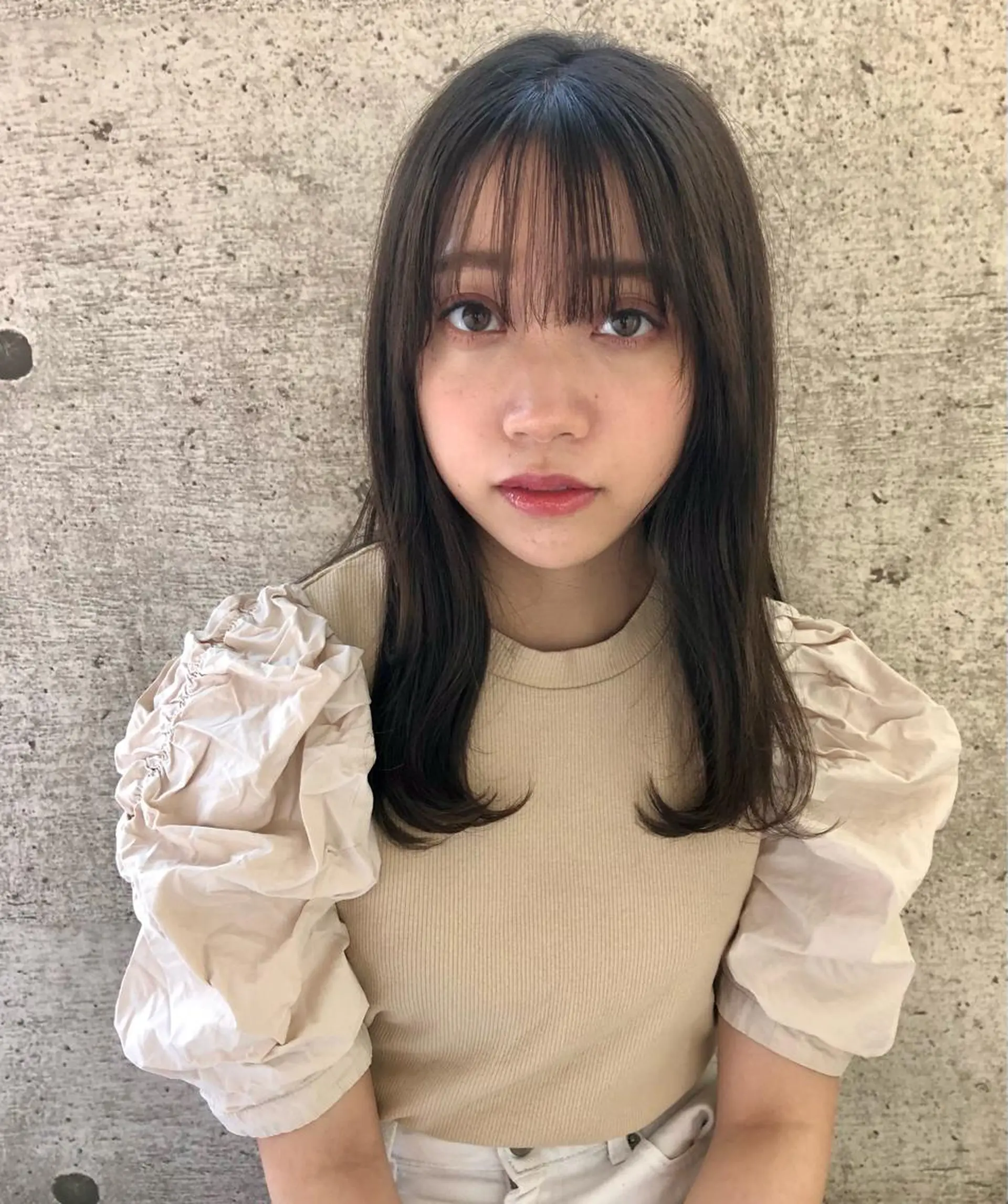 セミロング カラー アッシュ カット ヘアカラー 🌼こやま かおり🌼のヘアスタイル