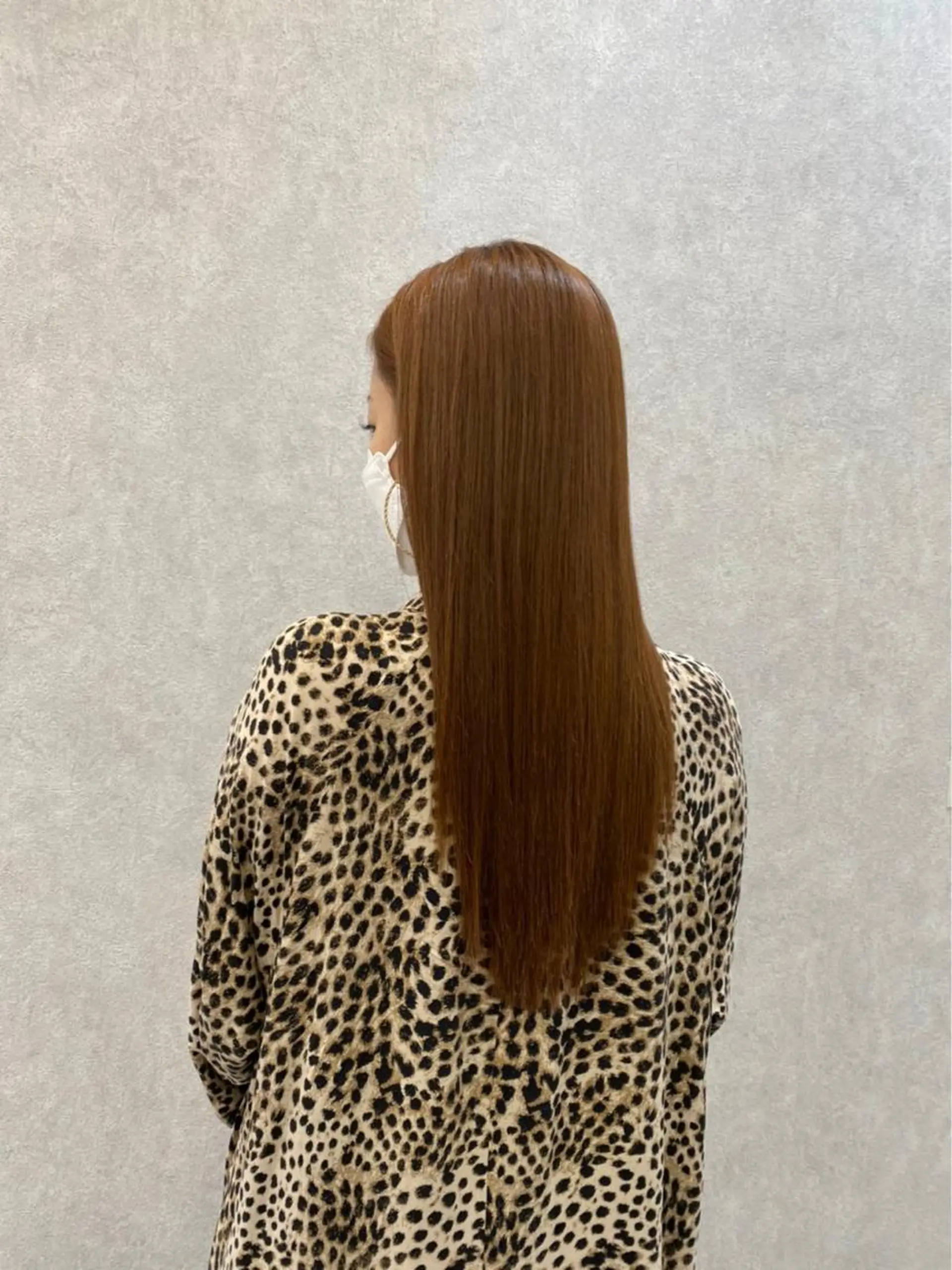 ロング rina／ベージュ ワンホン/韓国ヘアのヘアスタイル