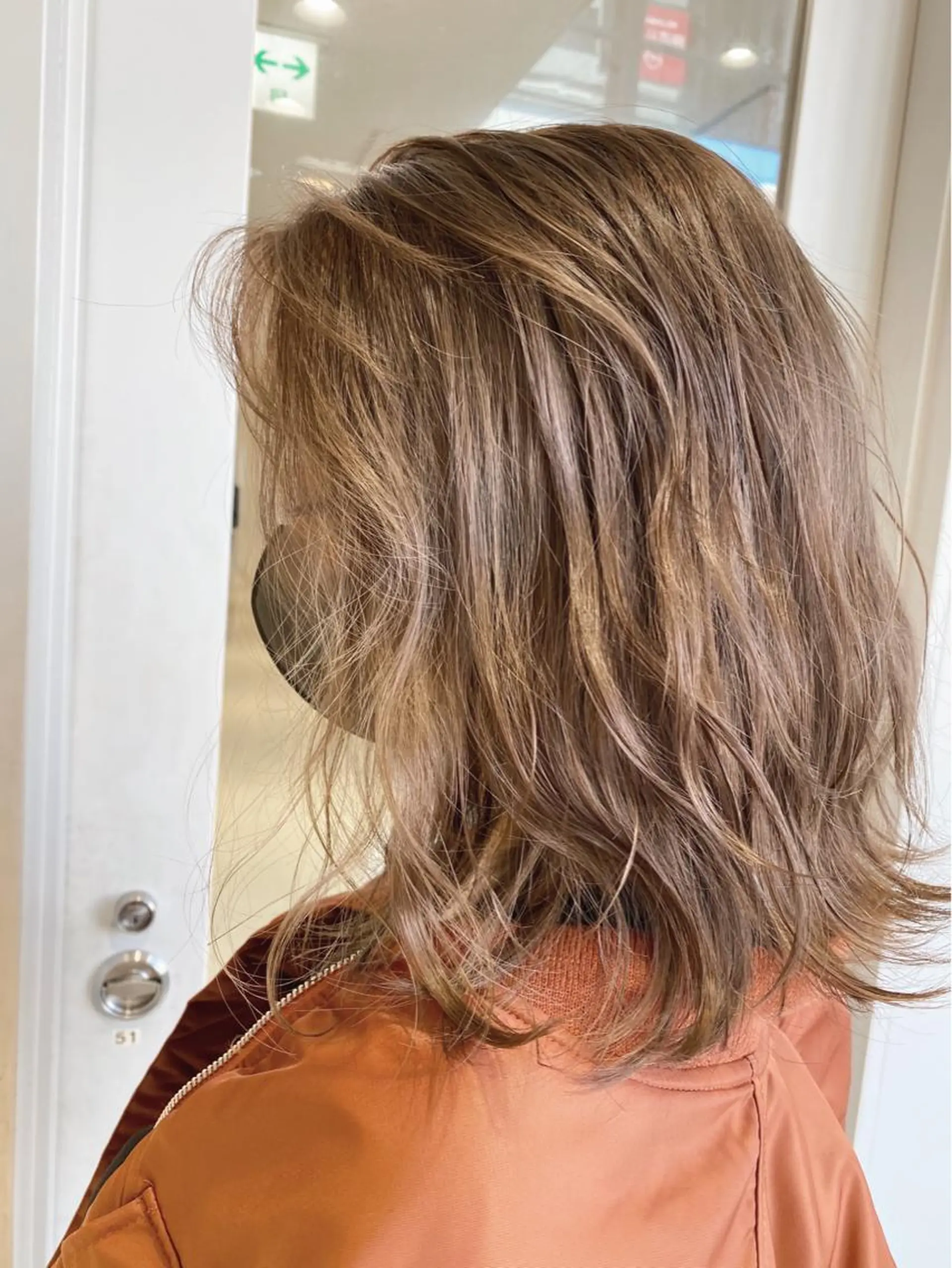 ミディアム ヘアカラー まお♡レイヤーカット ×色っぽstyleのヘアスタイル