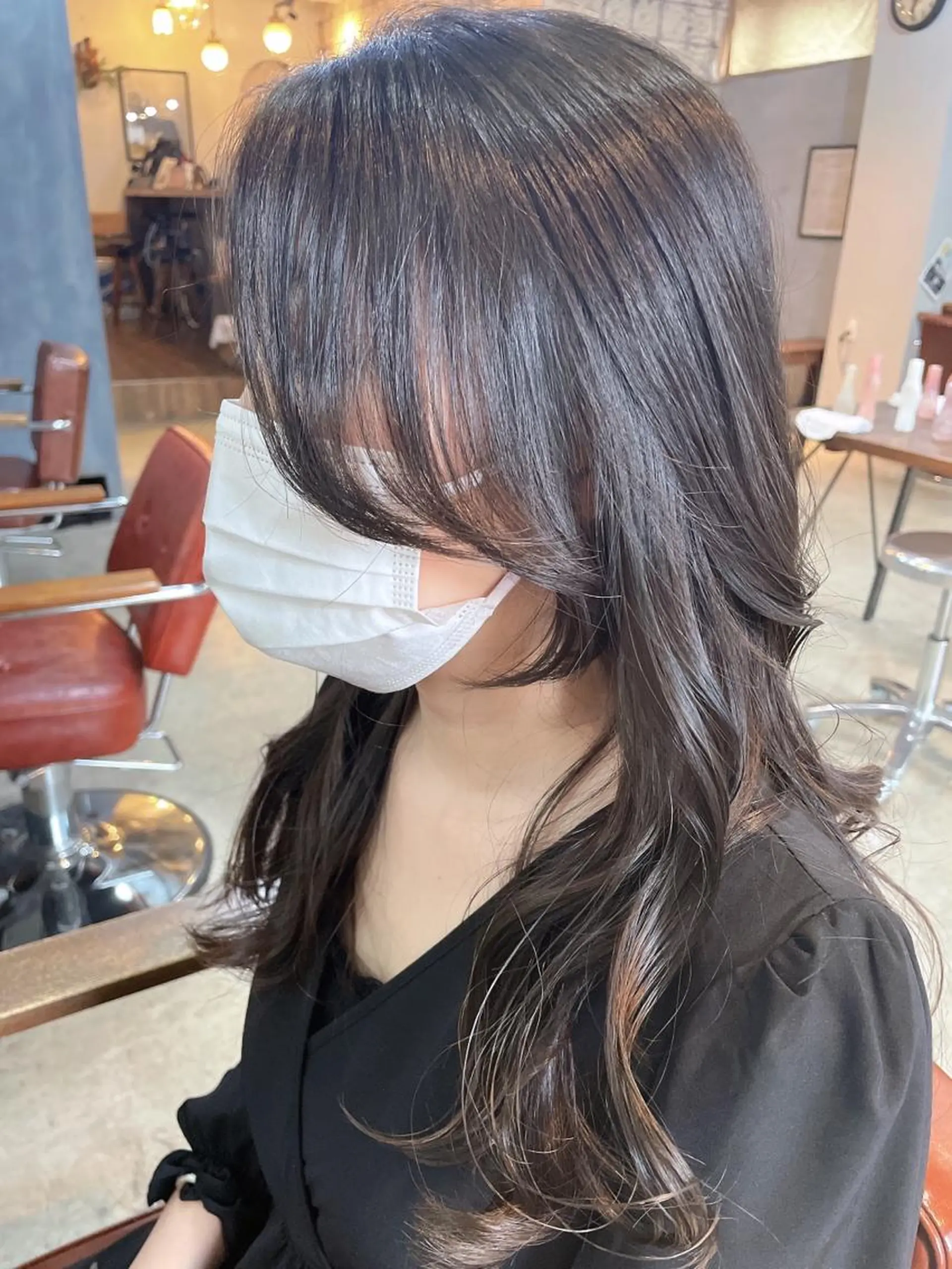 ロング 顔周りカット 韓国風ヘア レイヤーカット minami /髪質改善のヘアスタイル