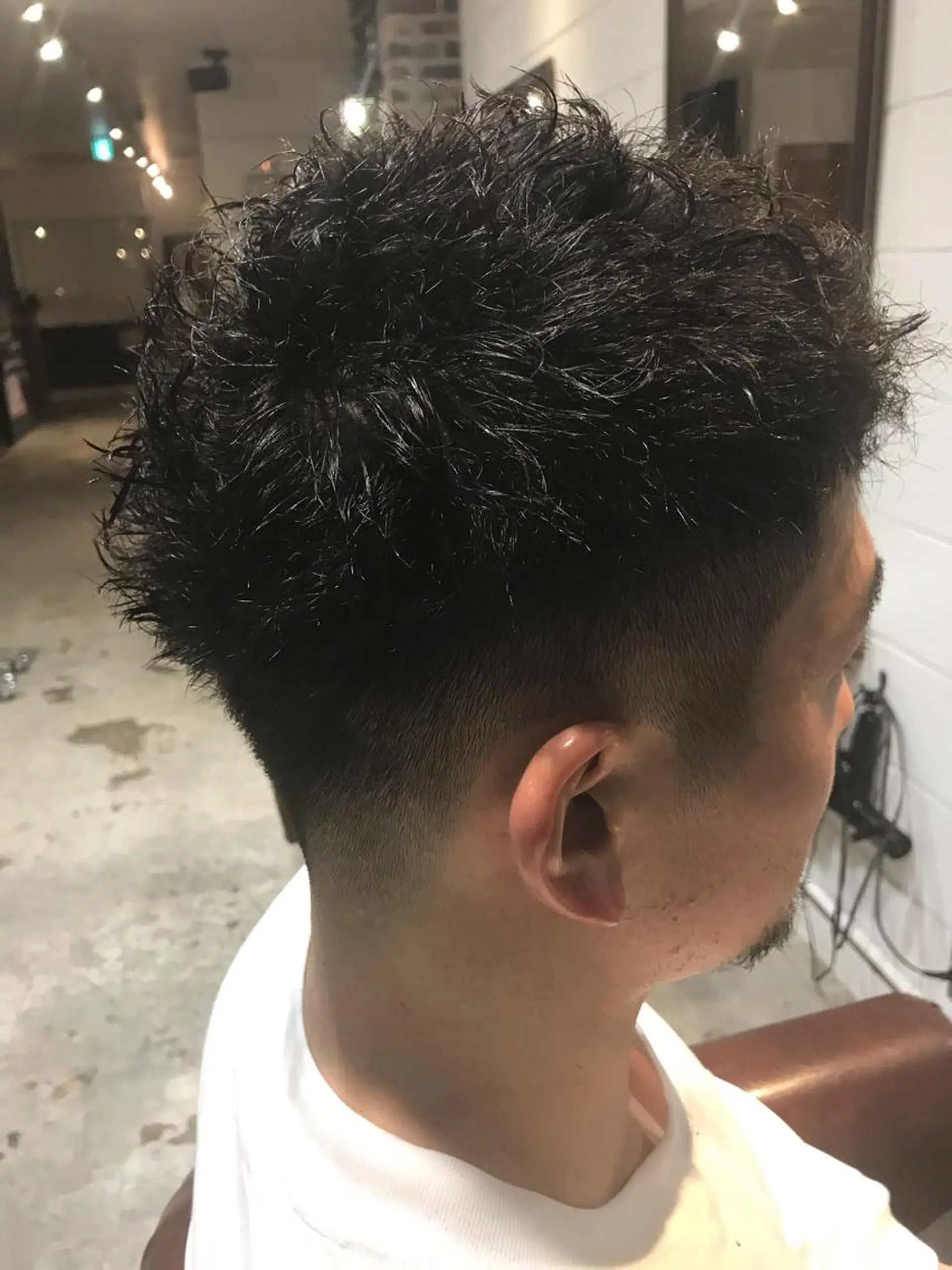 ショート カラー パーマ ヘアアレンジ メンズ キッズ フェードカット メンズパーマ メンズツイストパーマ ツイストパーマ Forest. -髪質改善-のヘアスタイル