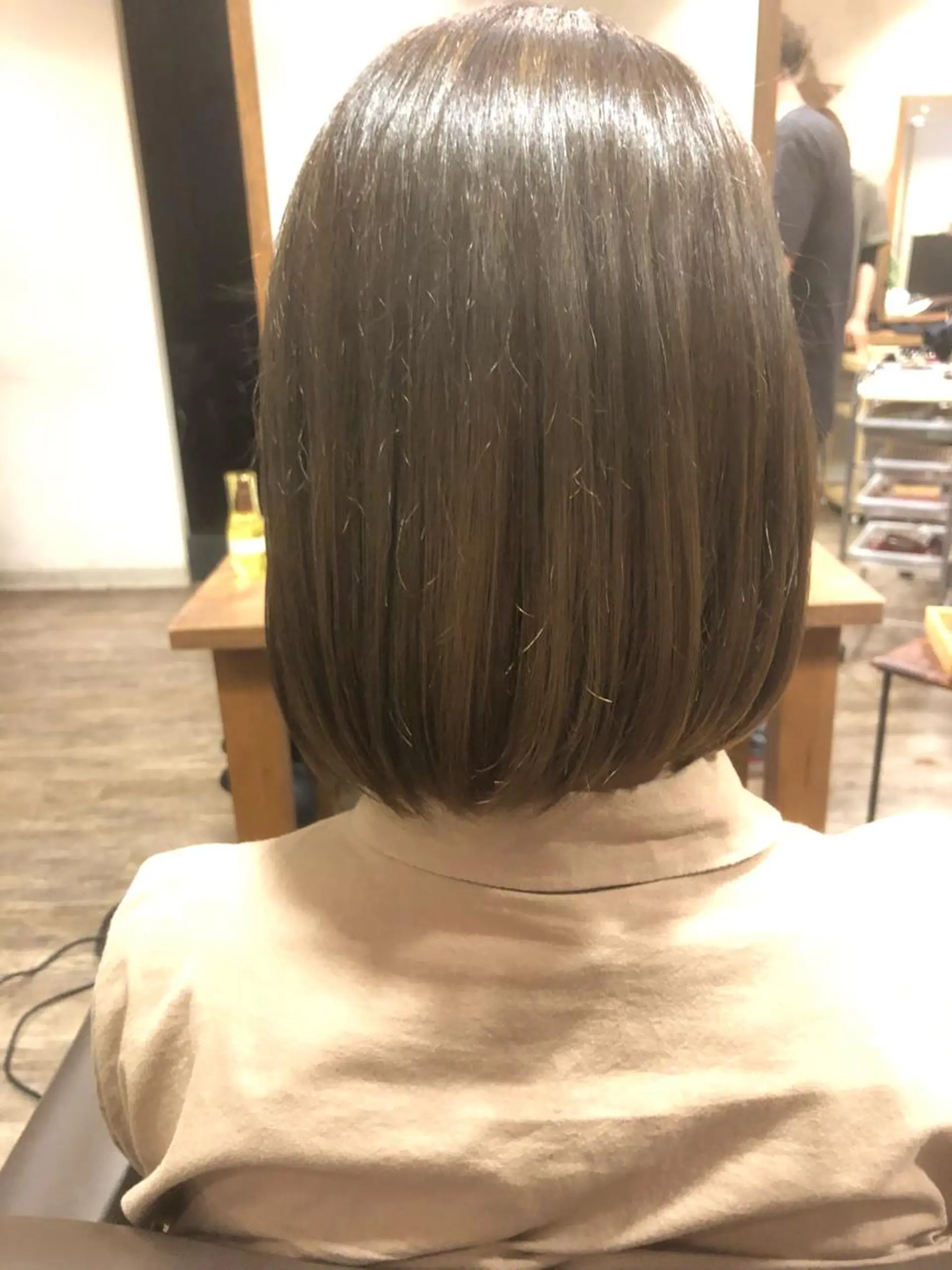 カラー くろいわ りほのヘアスタイル