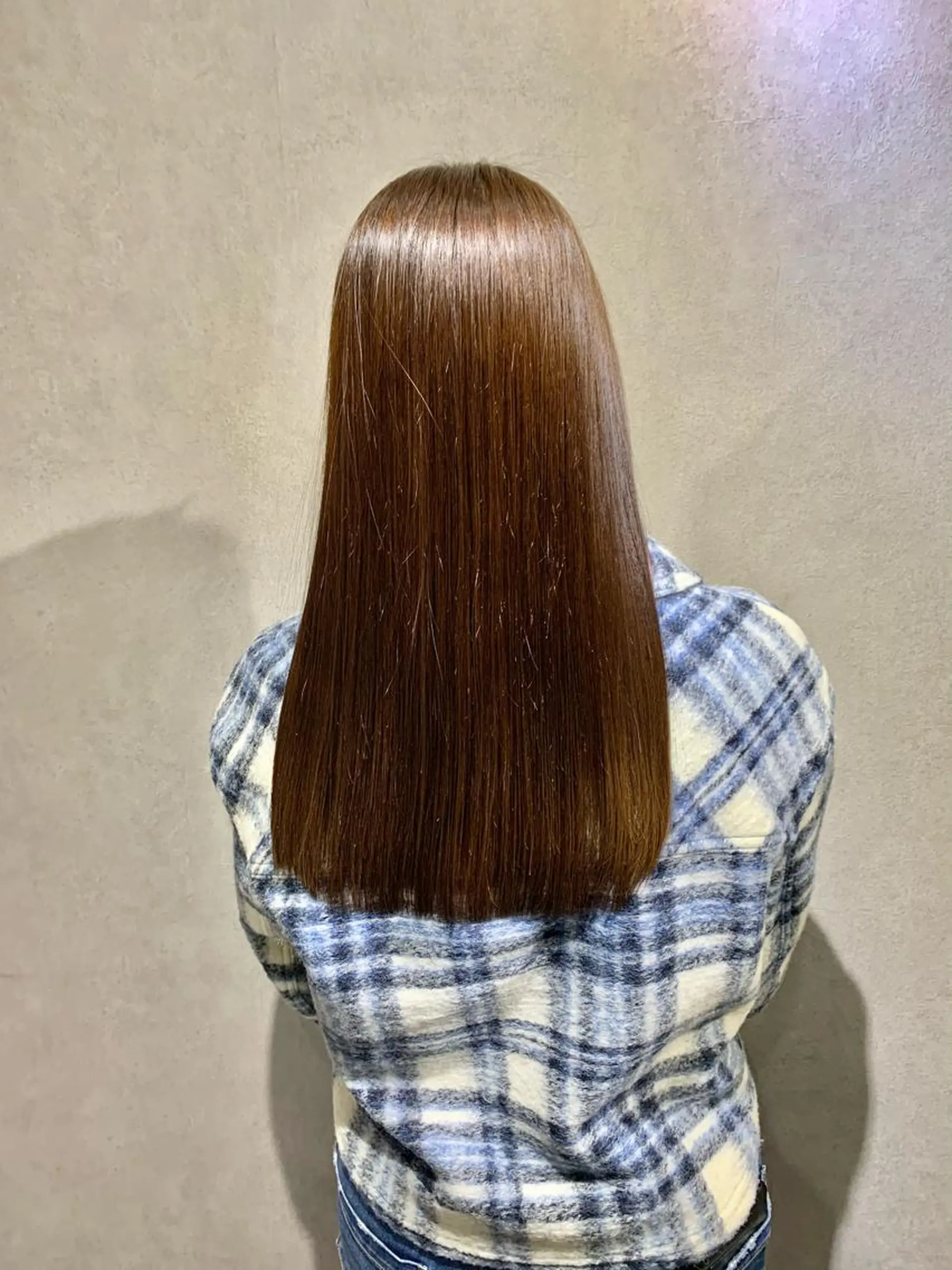 セミロング 縮毛矯正 髪質改善＊韓国ヘア＊ レイヤー＊IBUKIのヘアスタイル