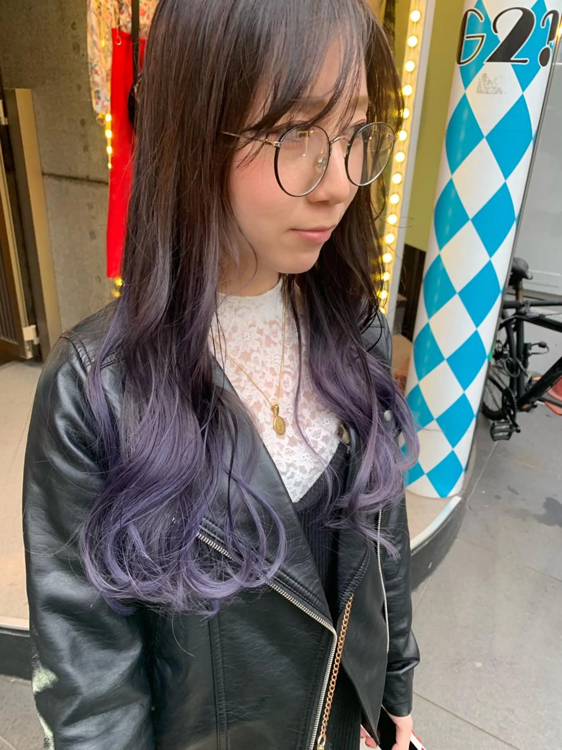 ロング カラー ピンクベージュ/新潟 万代/高橋桃葉🍑のヘアスタイル