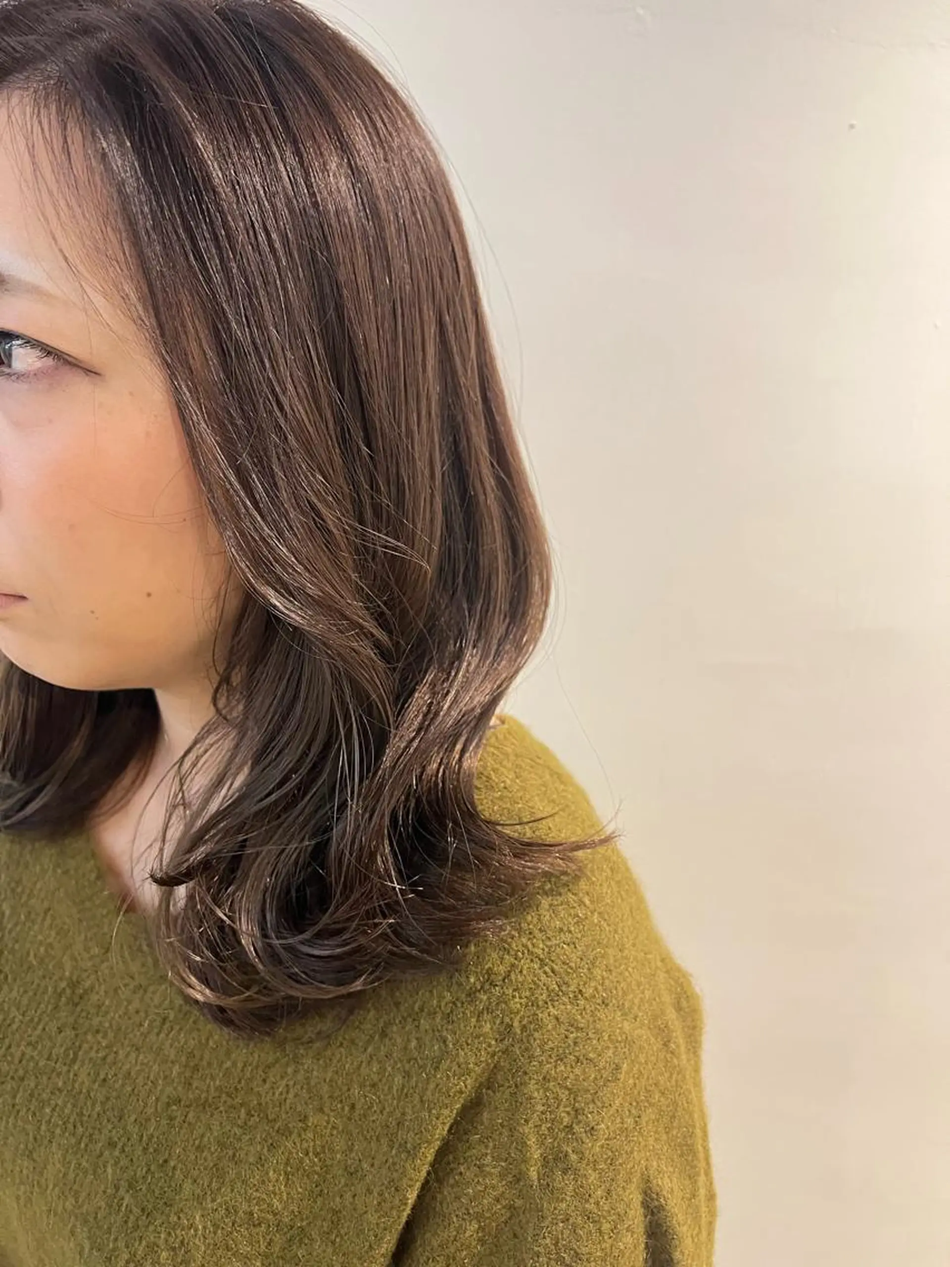 ミディアム カラー ブラウンカラー モカブラウン ヘアカラー 🤍中野 レオ🤍のヘアスタイル