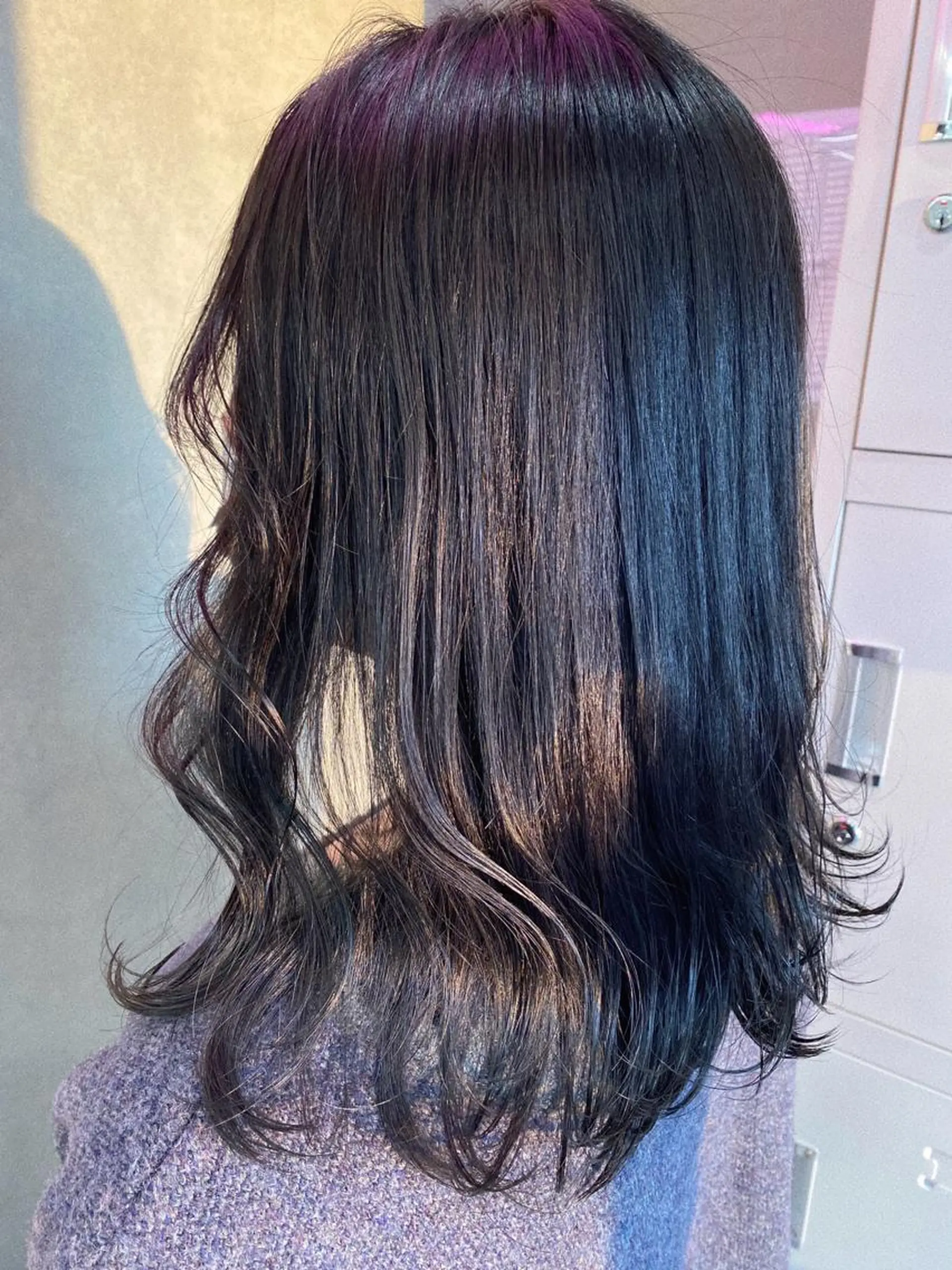 セミロング カラー 🕶️佐藤 海李🐏のヘアスタイル