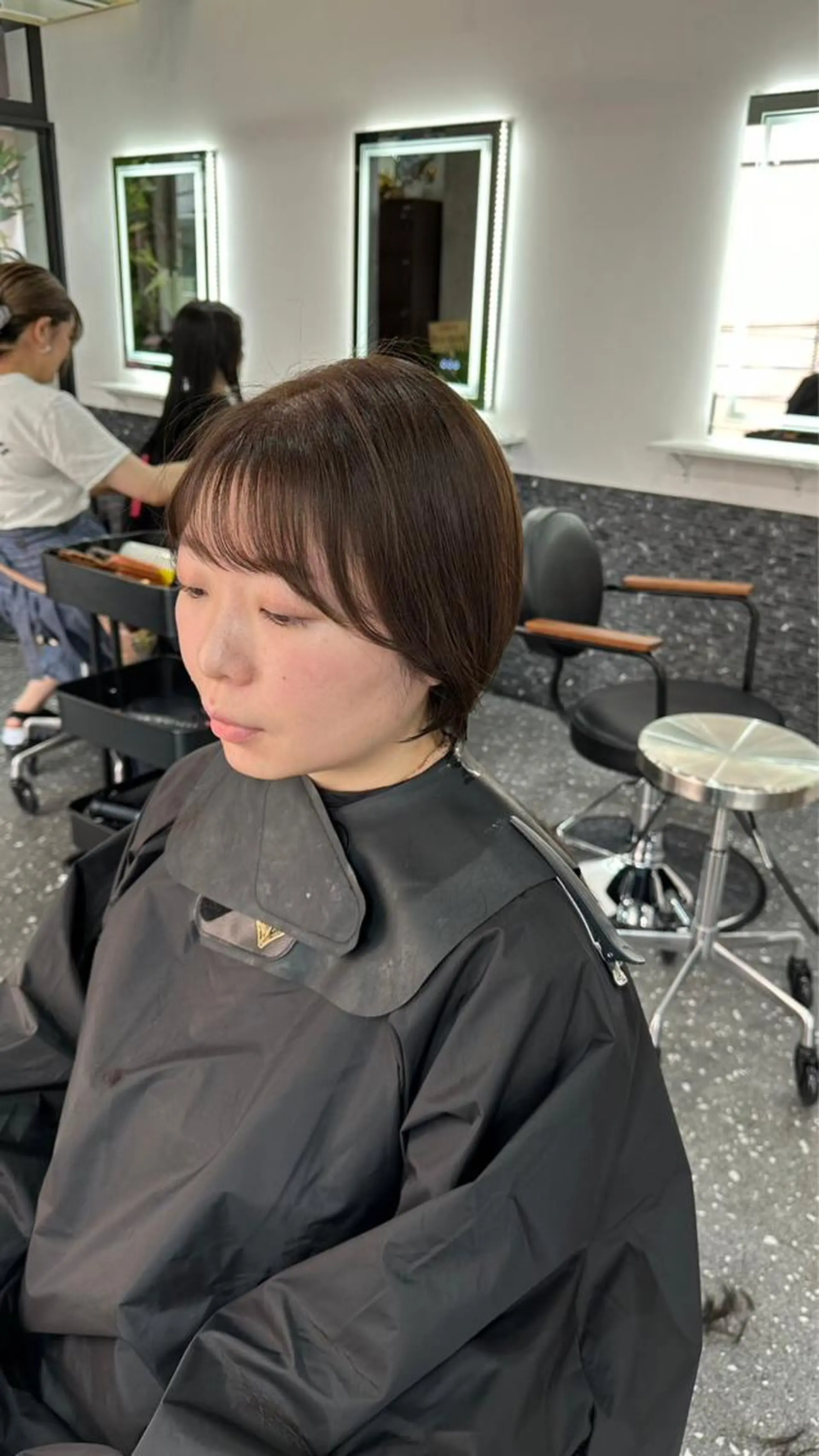 ショート カラー バレイヤージュ ブリーチ ケアブリーチ 透明感カラー ダブルカラー カット ヘアカラー 【公式】髪質改善 Oto.吉祥寺のヘアスタイル