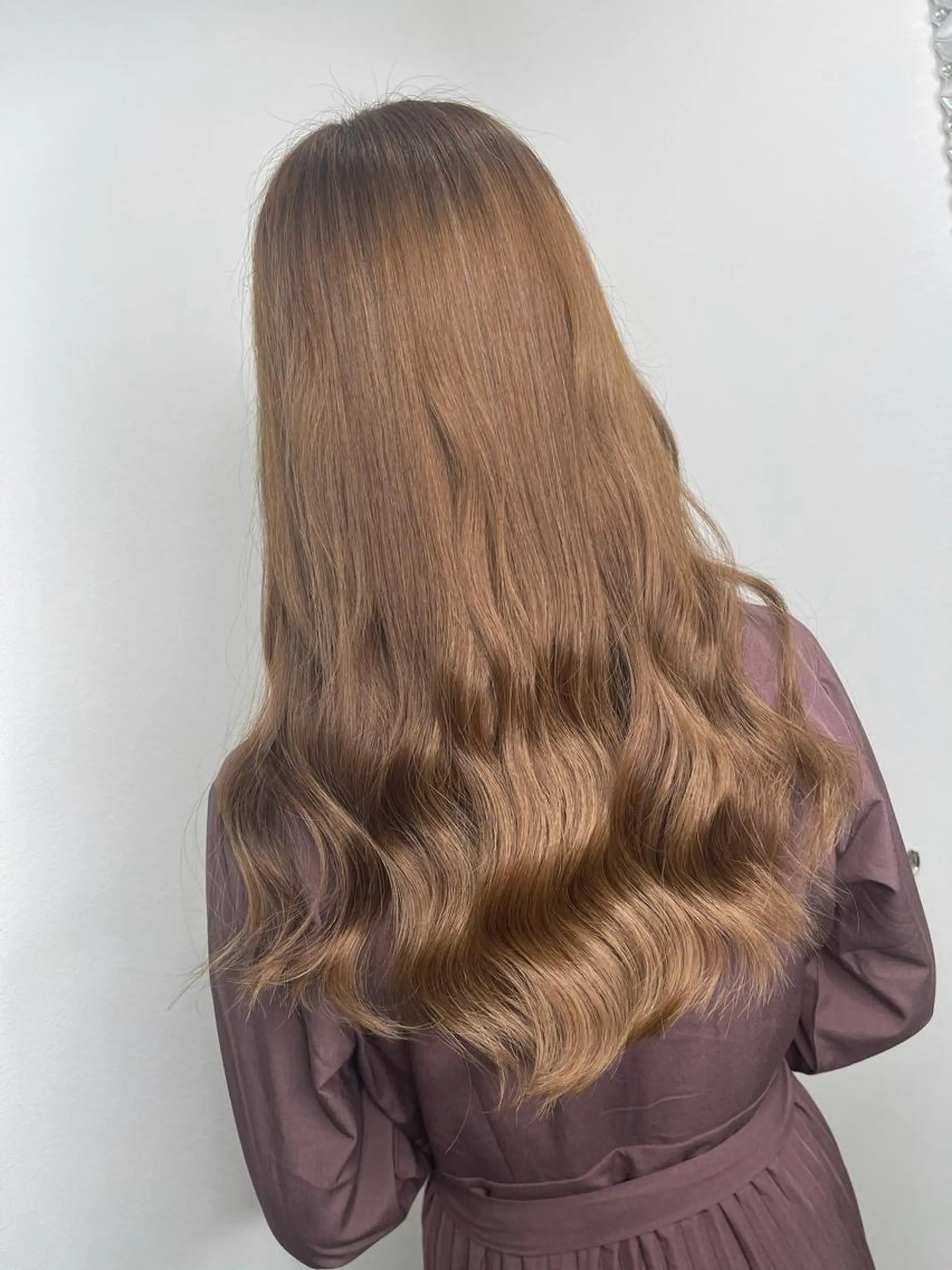 ロング カラー トリートメント ヘアカラー トリートメント &chaLme   心斎橋所属・emi/髪質改善/ 韓国風/艶カラーのヘアスタイル