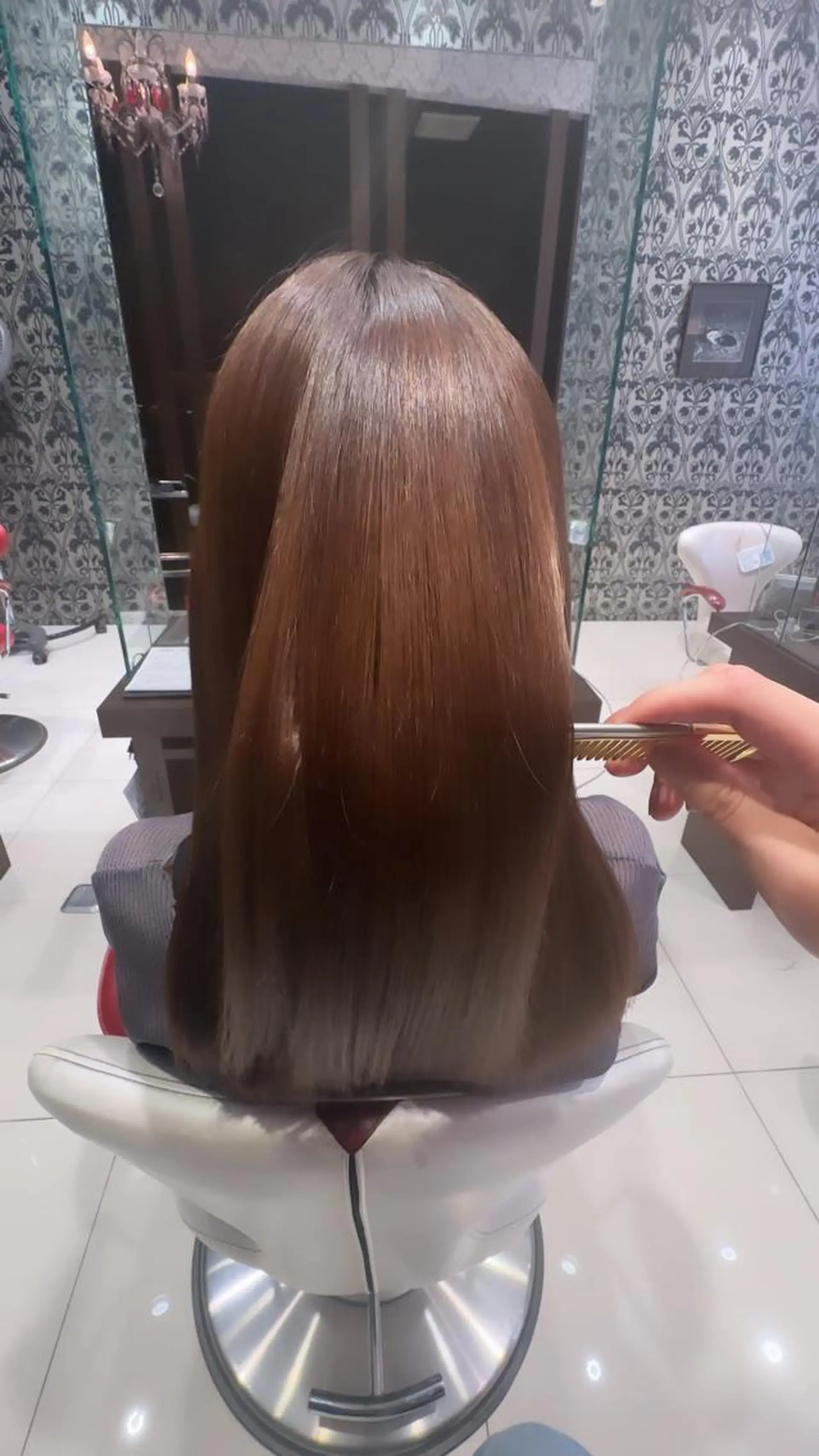 セミロング カラー 益野 凌のヘアスタイル