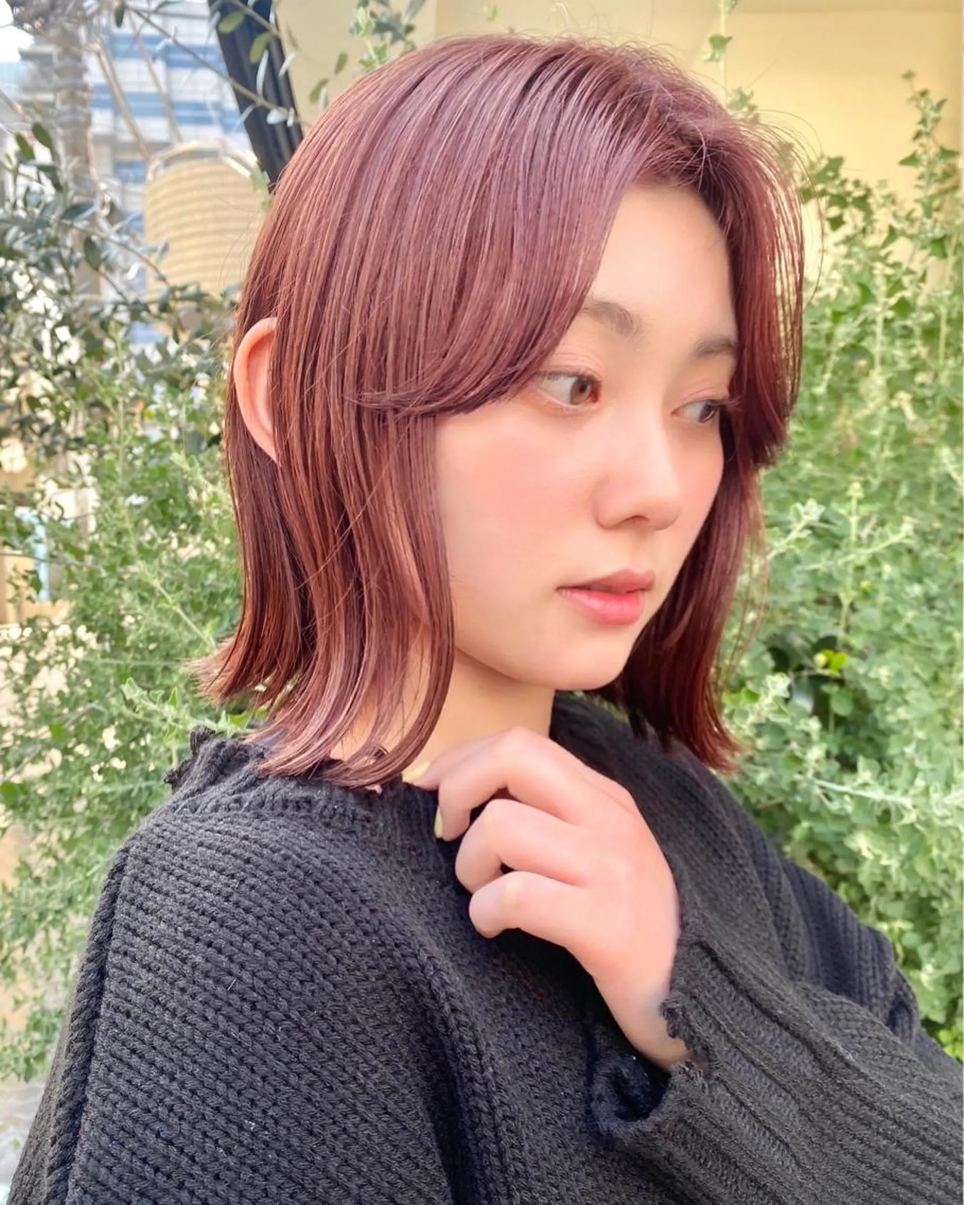 ミディアム カラー ベージュカラー ピンクカラー ピンクベージュ ボブ 外ハネヘア 表参道 髪質改善専門のその他イメージ