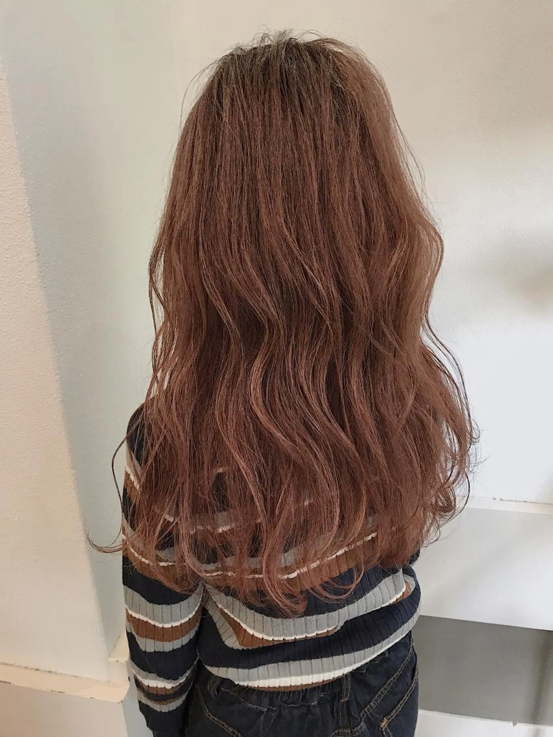 セミロング カラー ベージュカラー ピンクカラー lani 天神大名/ブリーチのヘアスタイル