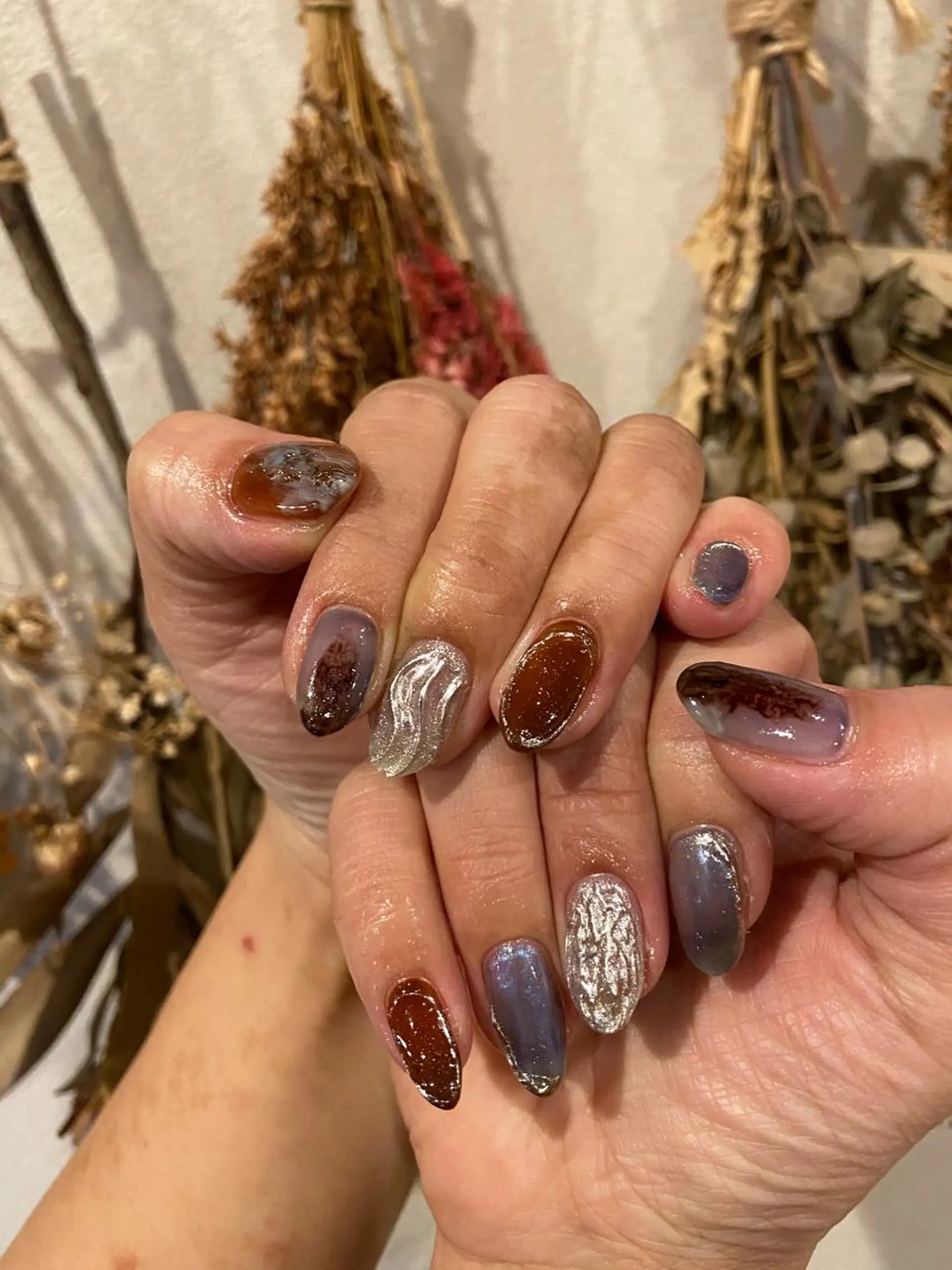 ネイル アートネイル ミラーネイル ニュアンスネイル . unffのネイルデザイン