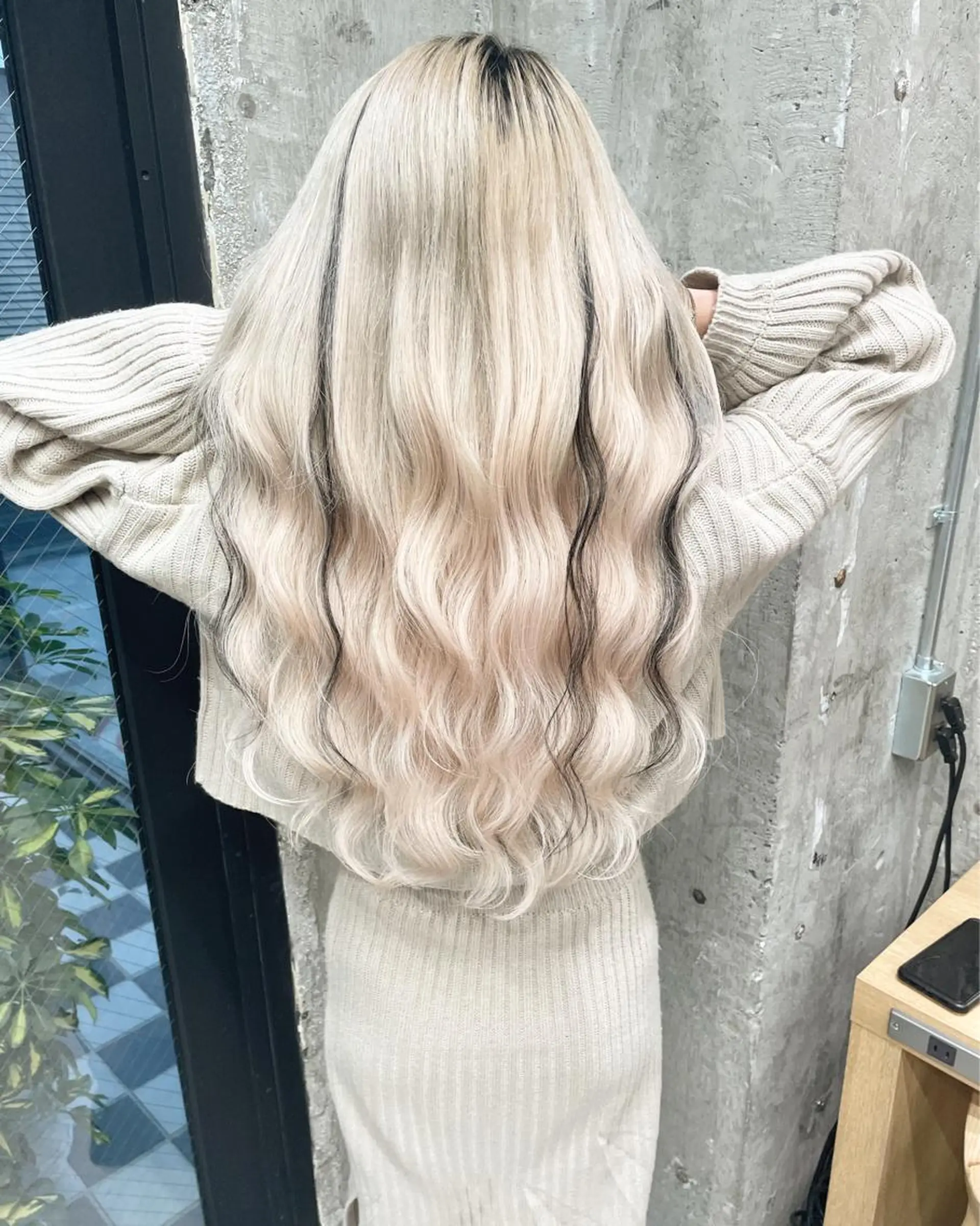 ロング カラー ヘアアレンジ エクステ エクステ TATSUYA アートディレクターのヘアスタイル