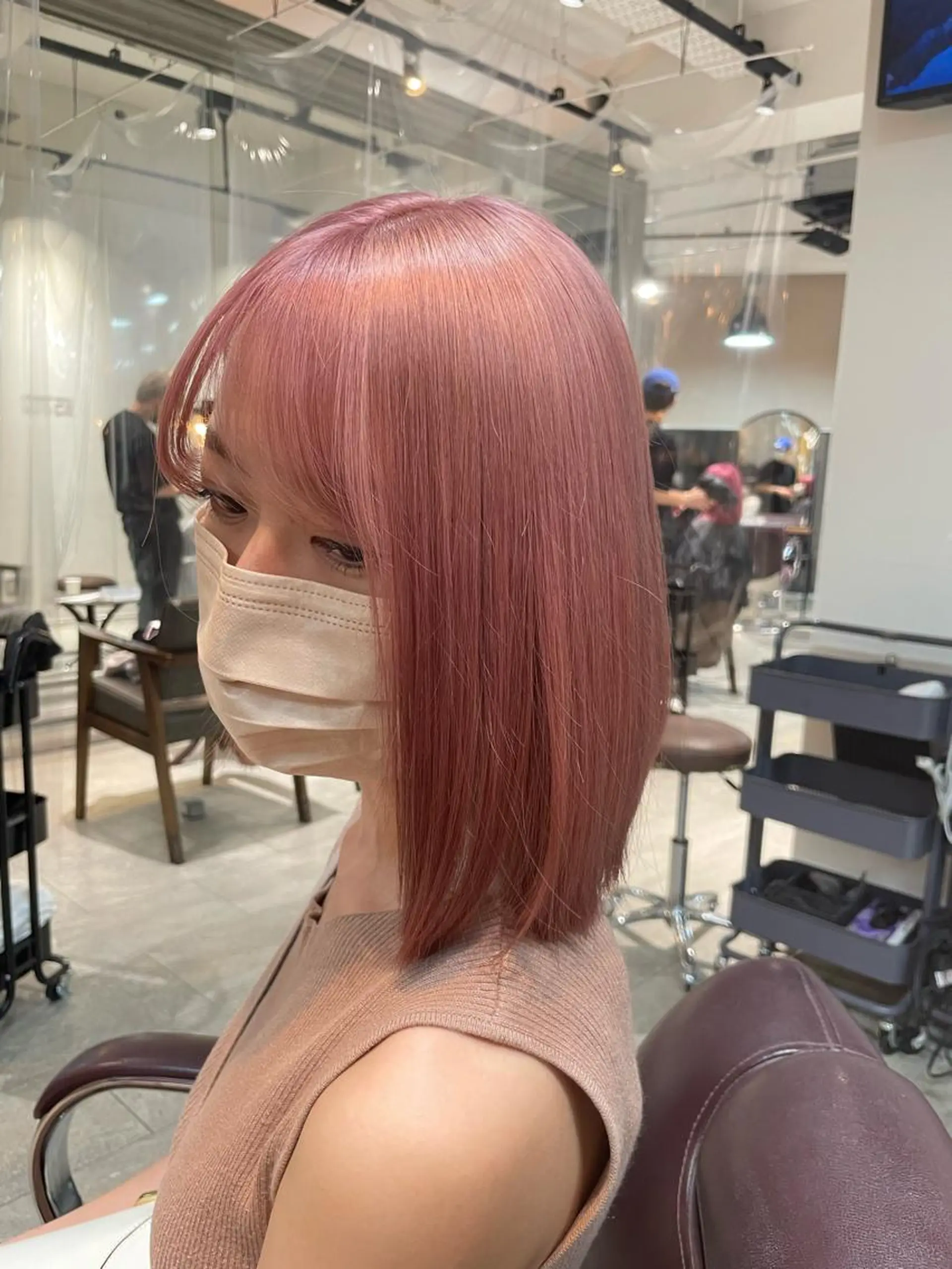 セミロング カラー ヘアアレンジ ヘアカラー トリートメント 🌹TikTok４万 ﾌｫﾛﾜｰ🌹AKIのヘアスタイル