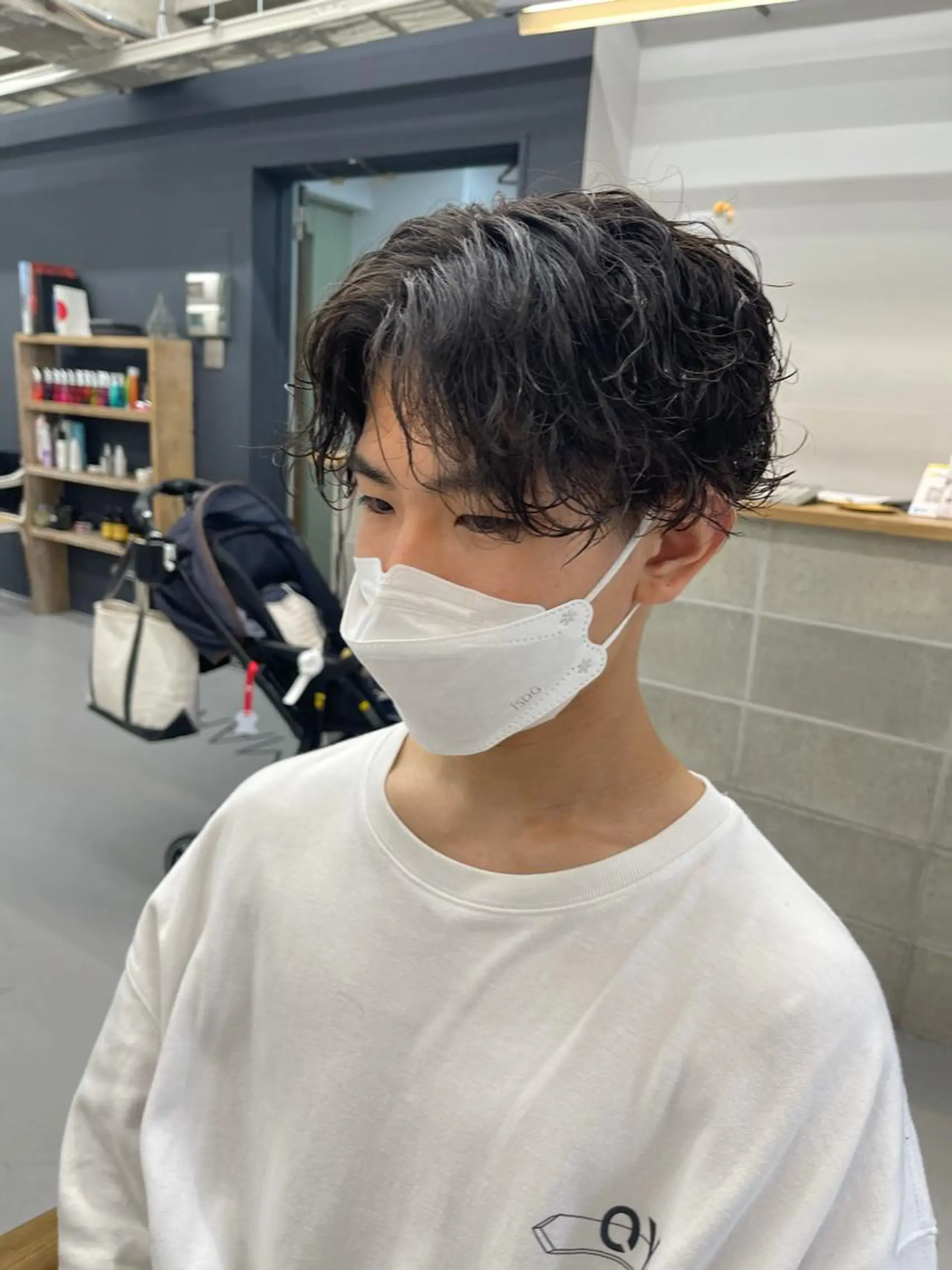 パーマ メンズ カット パーマ 森本裕/オーナー/ スパイラルパーマのヘアスタイル