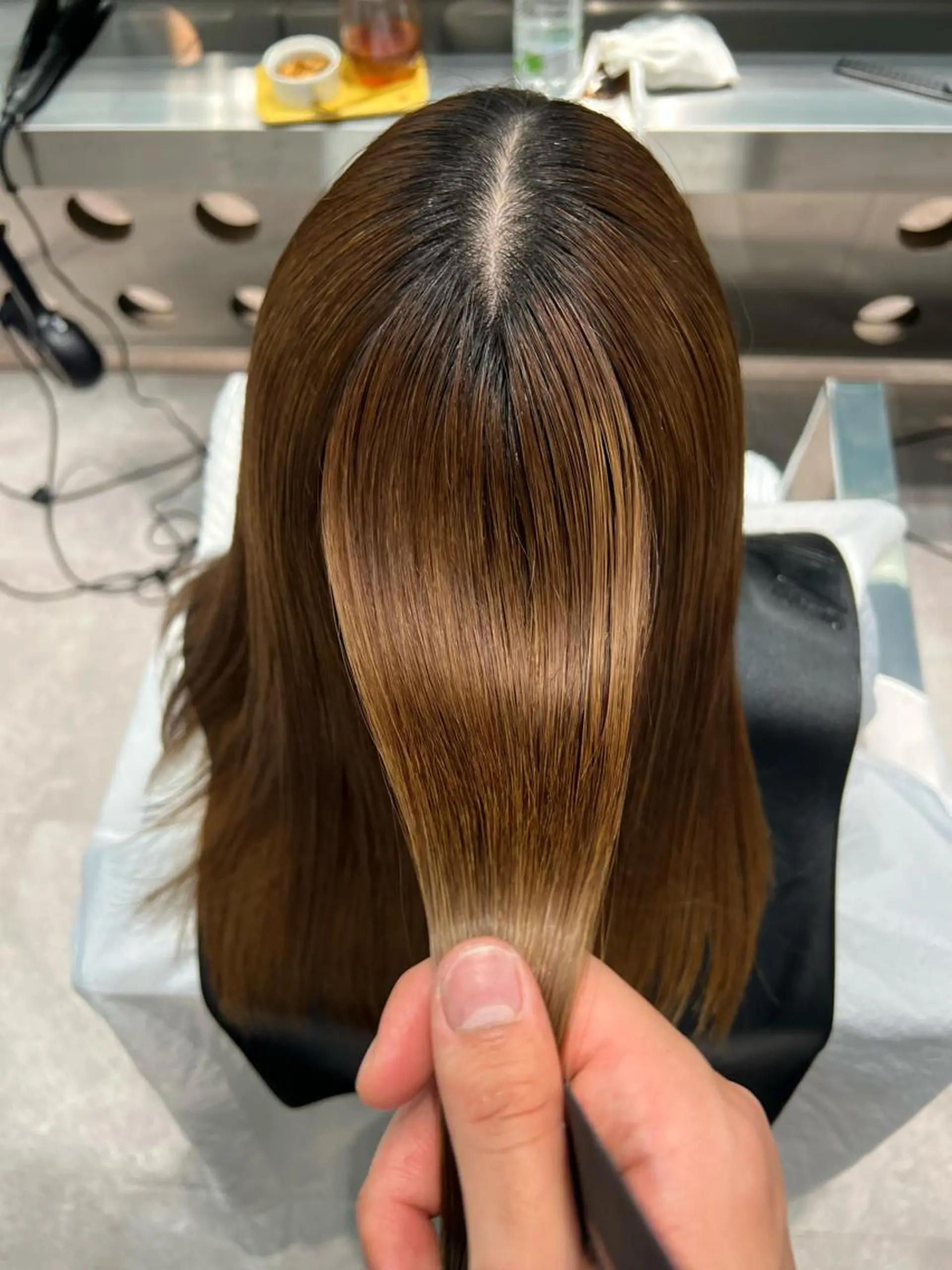 セミロング パーマ 堀江 /木下椋麻のヘアスタイル