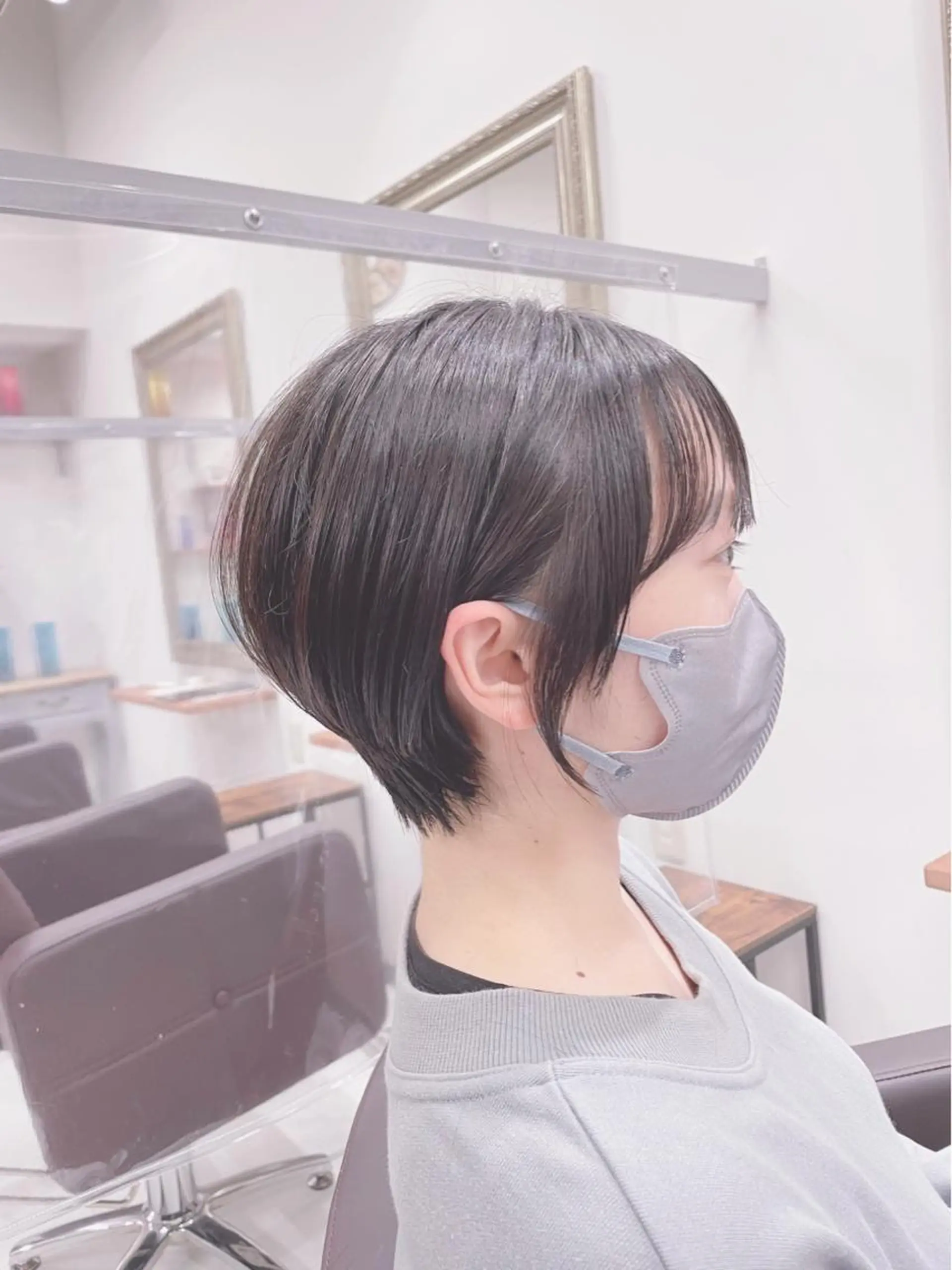 ショート 丸みショート ショートヘア カット 佐々木 芽衣のヘアスタイル